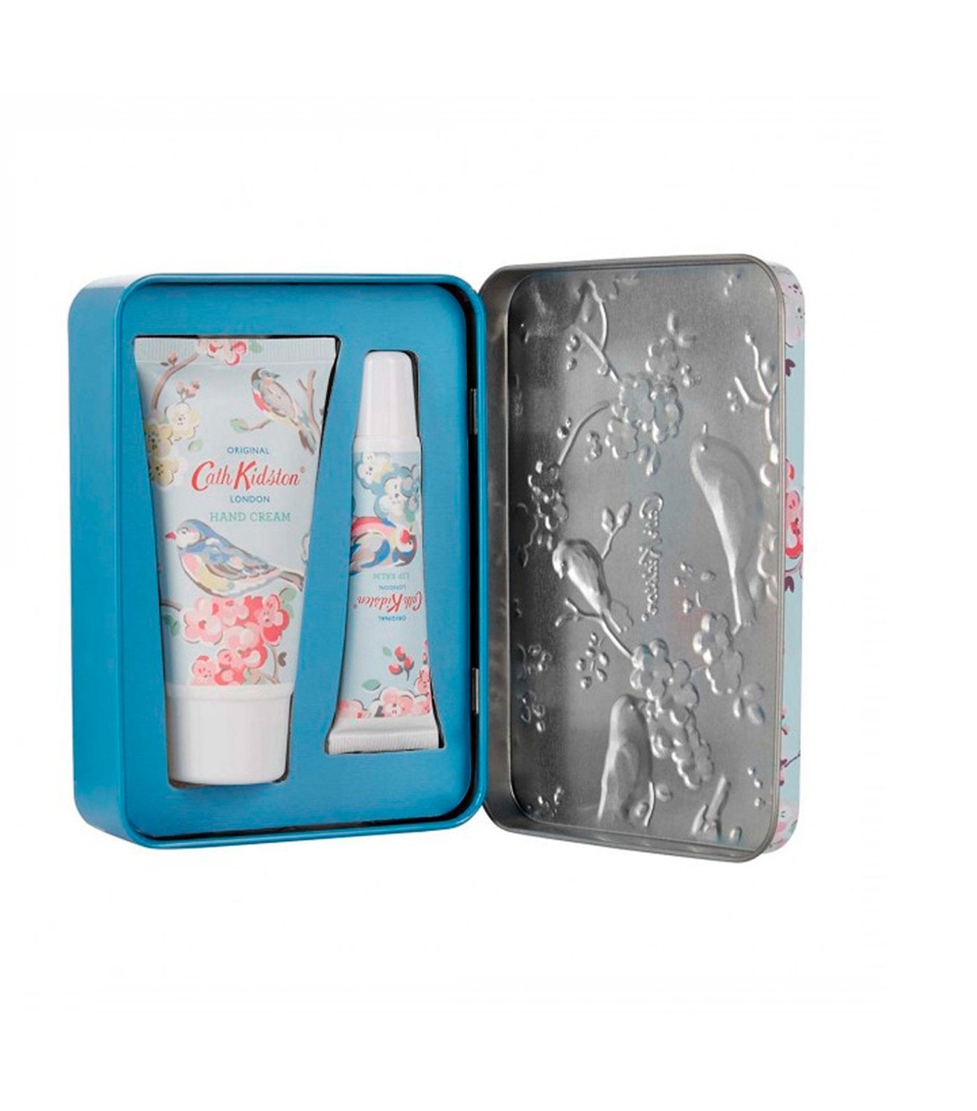 cath kidston blossom birds apple blossom and elderflower hand and lip tin