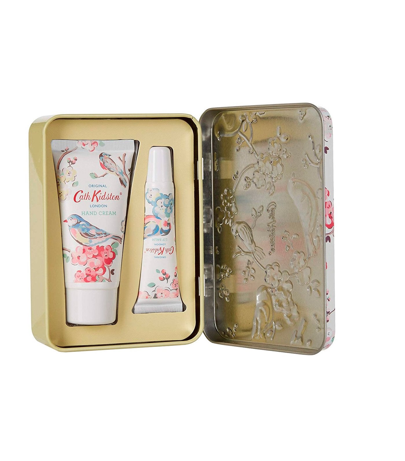 cath kidston blossom birds mandarin blossom hand and lip tin