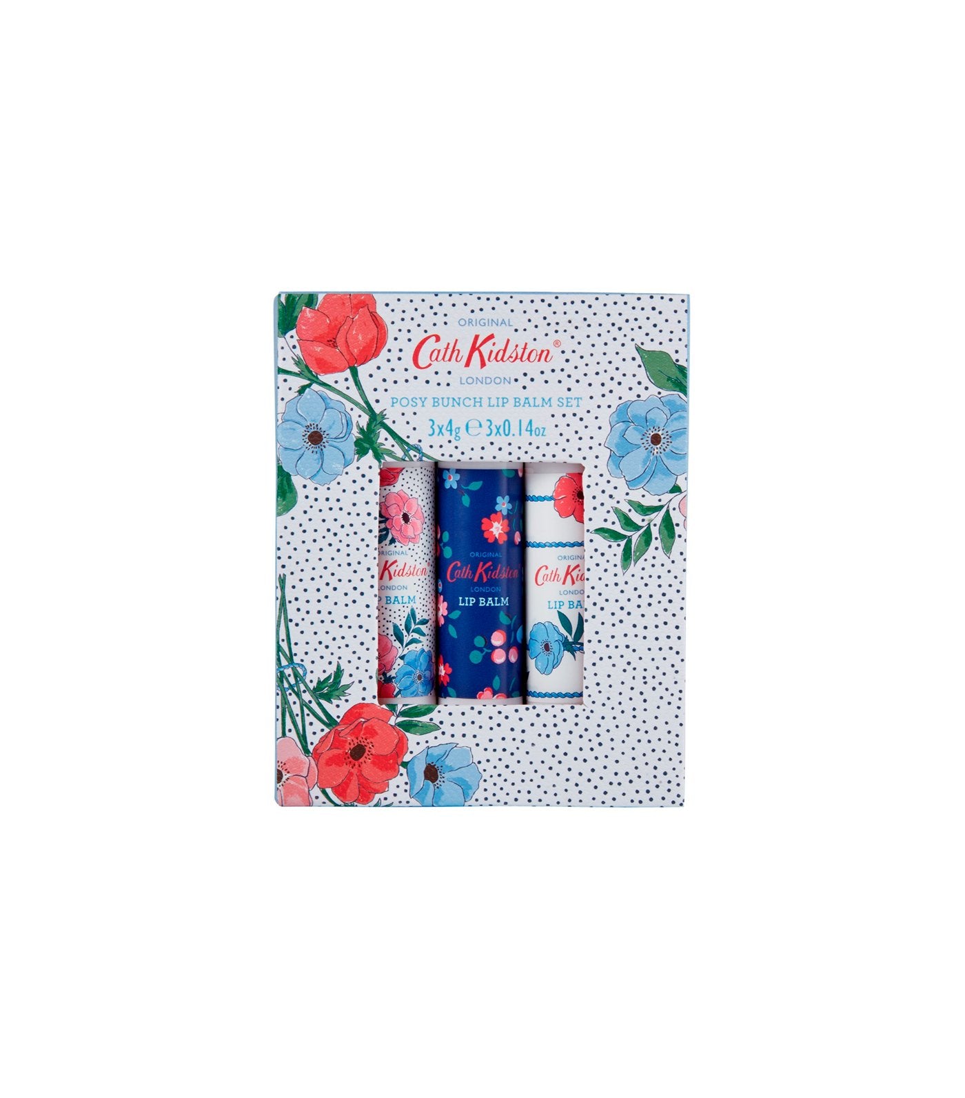 cath kidston posy bunch lip balm set