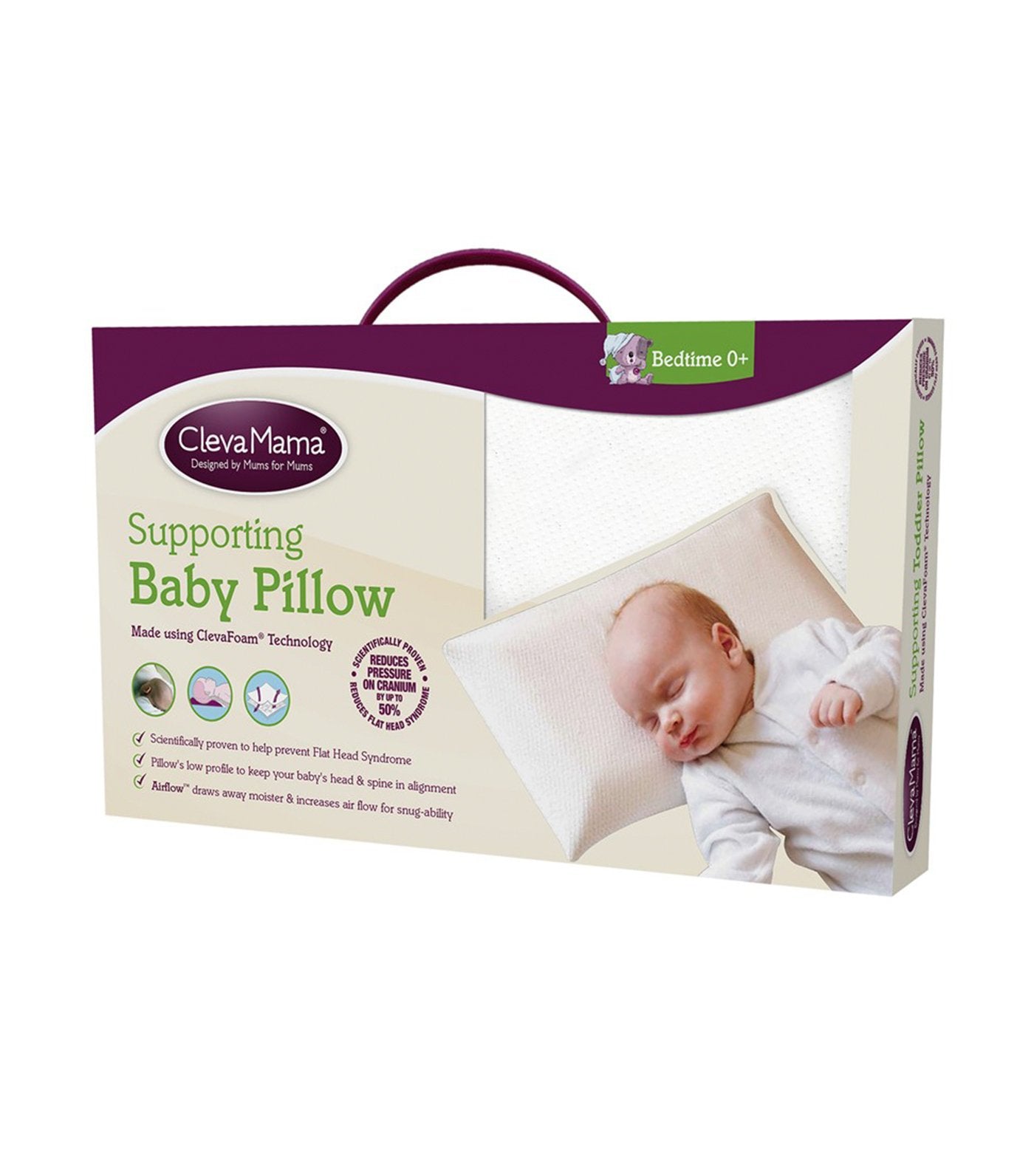 clevamama® clevafoam® baby pillow 