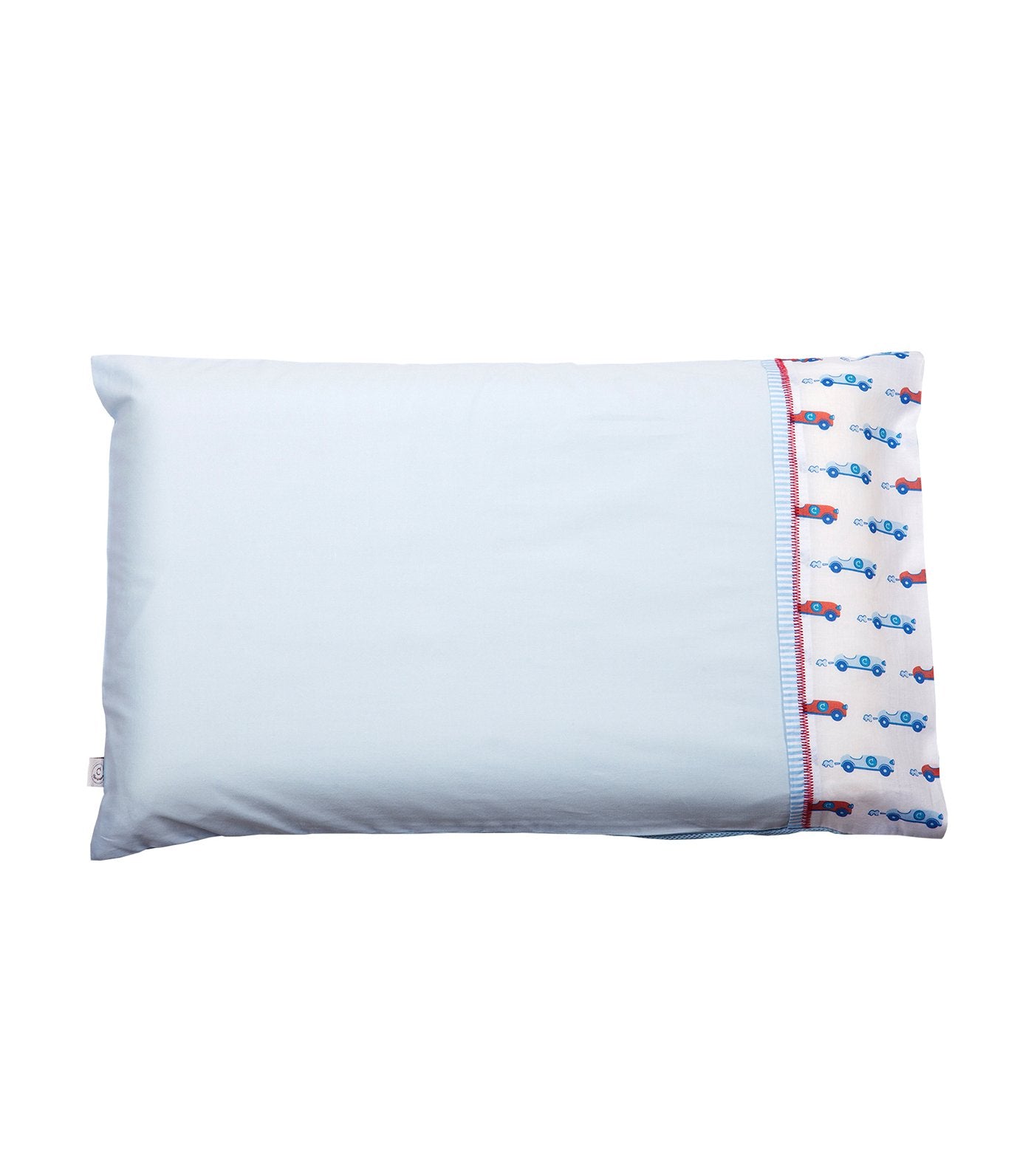 clevamama® blue toddler pillow case 