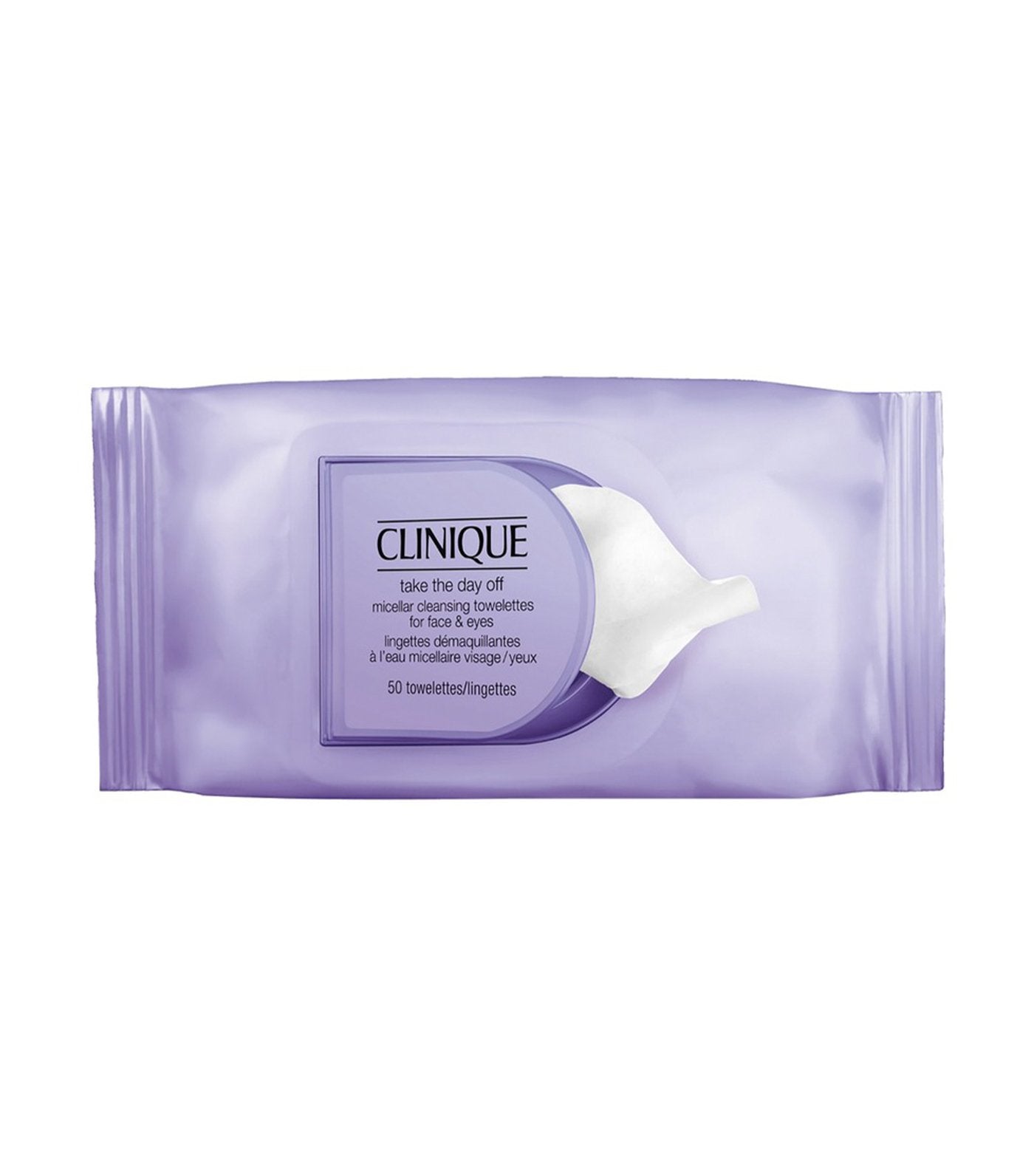 clinique take the day off micellar cleansing towelettes for face and eyes