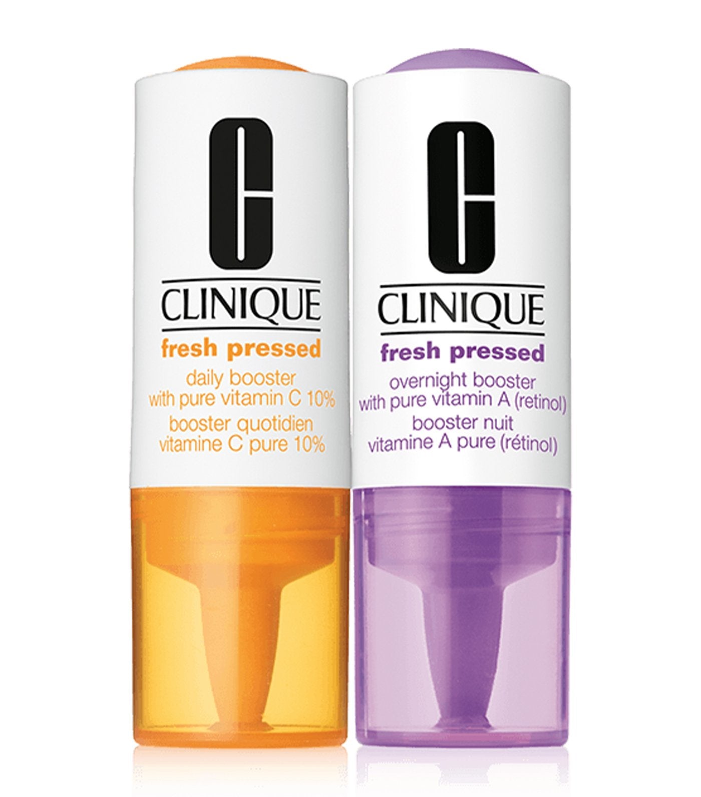 clinique 1 vial fresh pressed clinical daily and overnight boosters with pure vitamins c 10% + a (retinol)