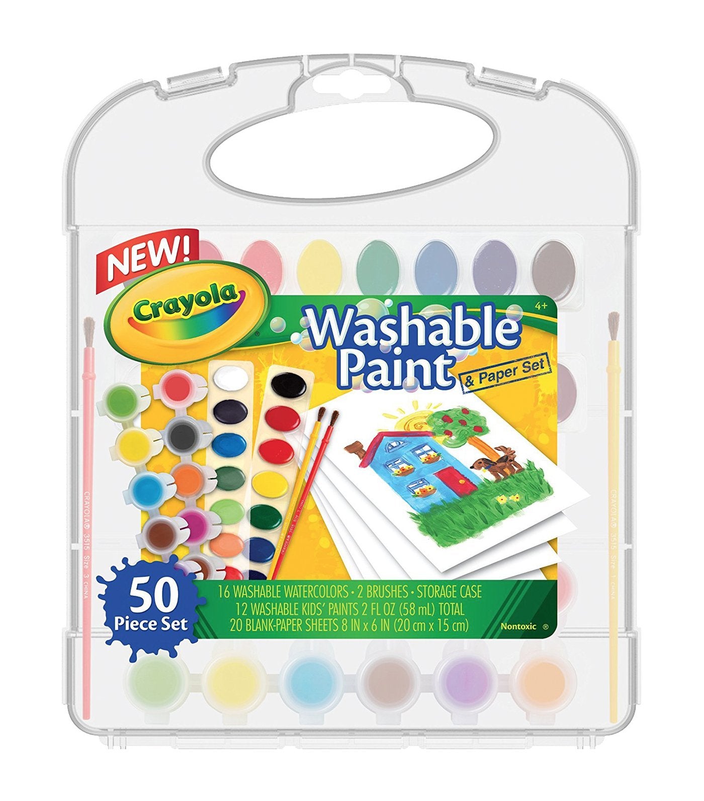 crayola washable paint and paper set