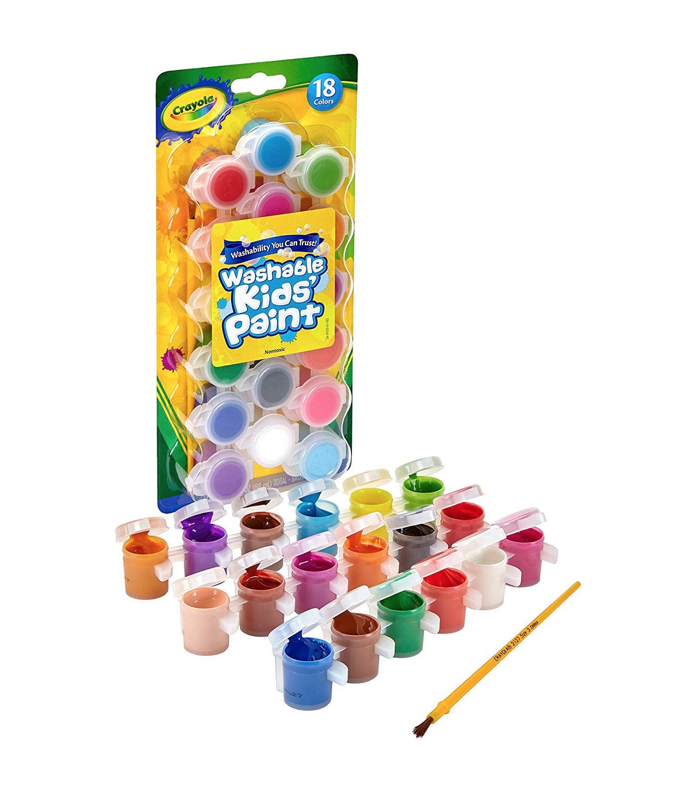 crayola washable kids paint 18 count