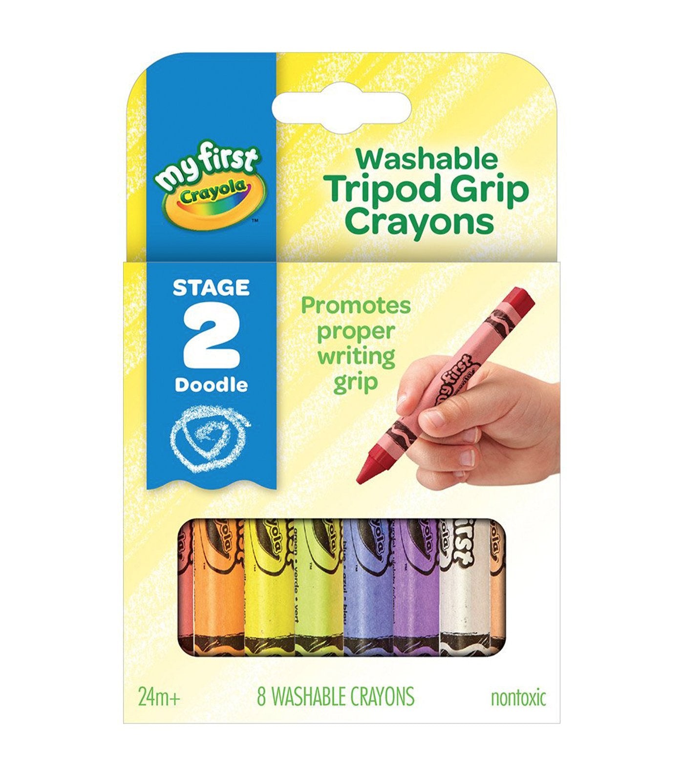 crayola my first washable tripod grip crayons