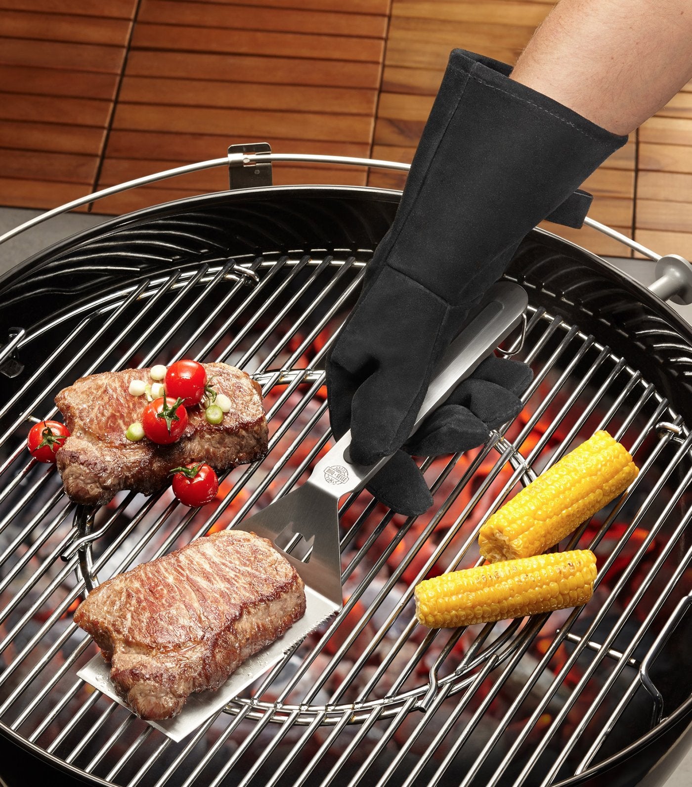 gefu barbecue leather gloves