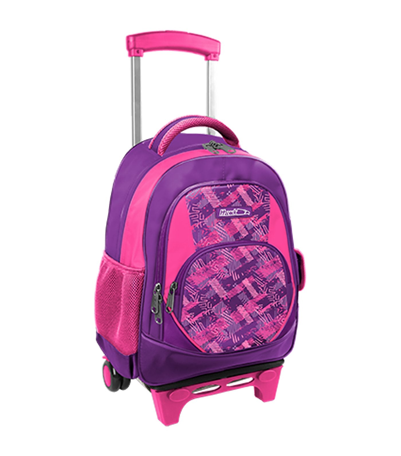 hawk purple and fuchsia backpack trolley bag