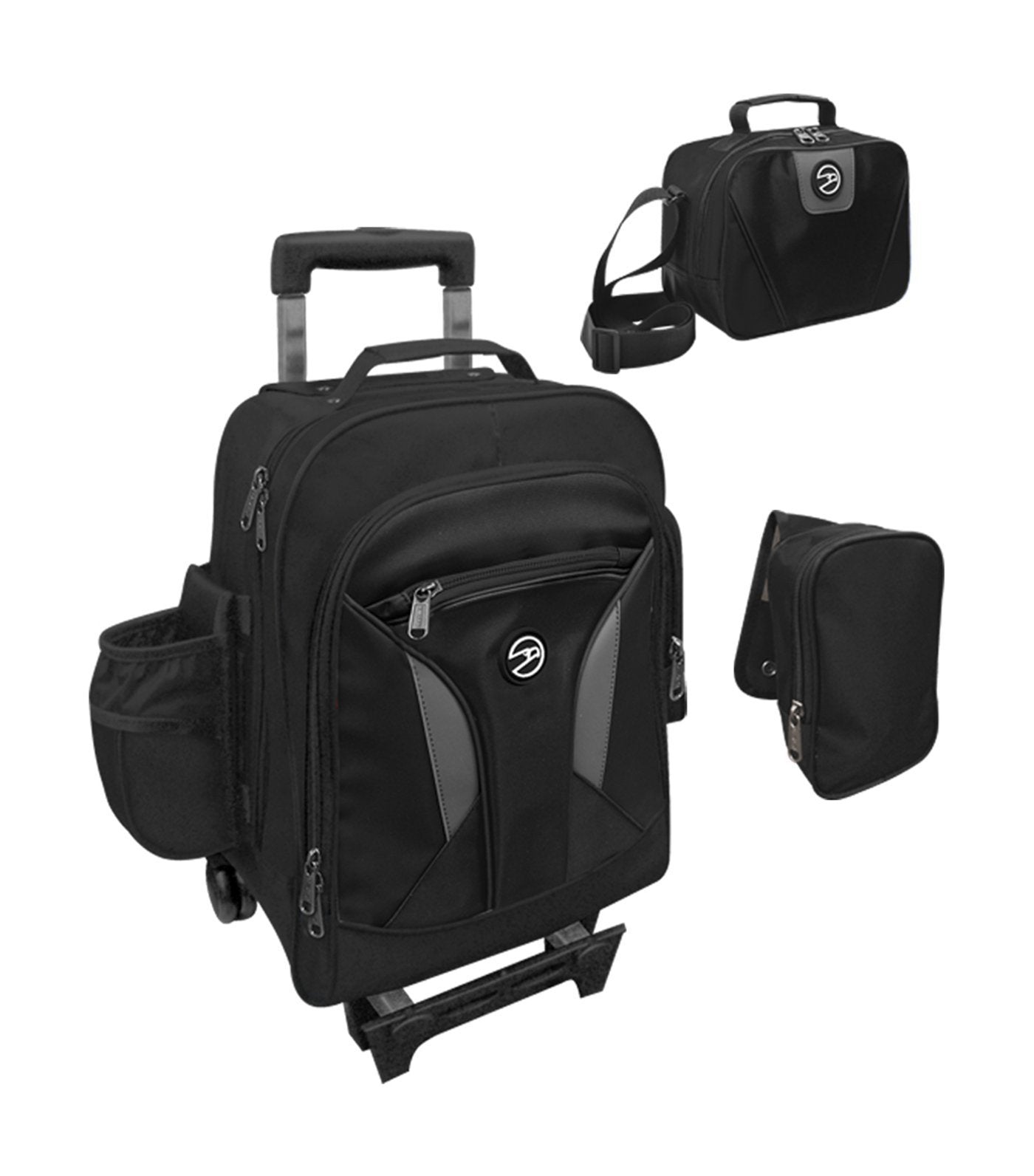 hawk black upright trolley bag