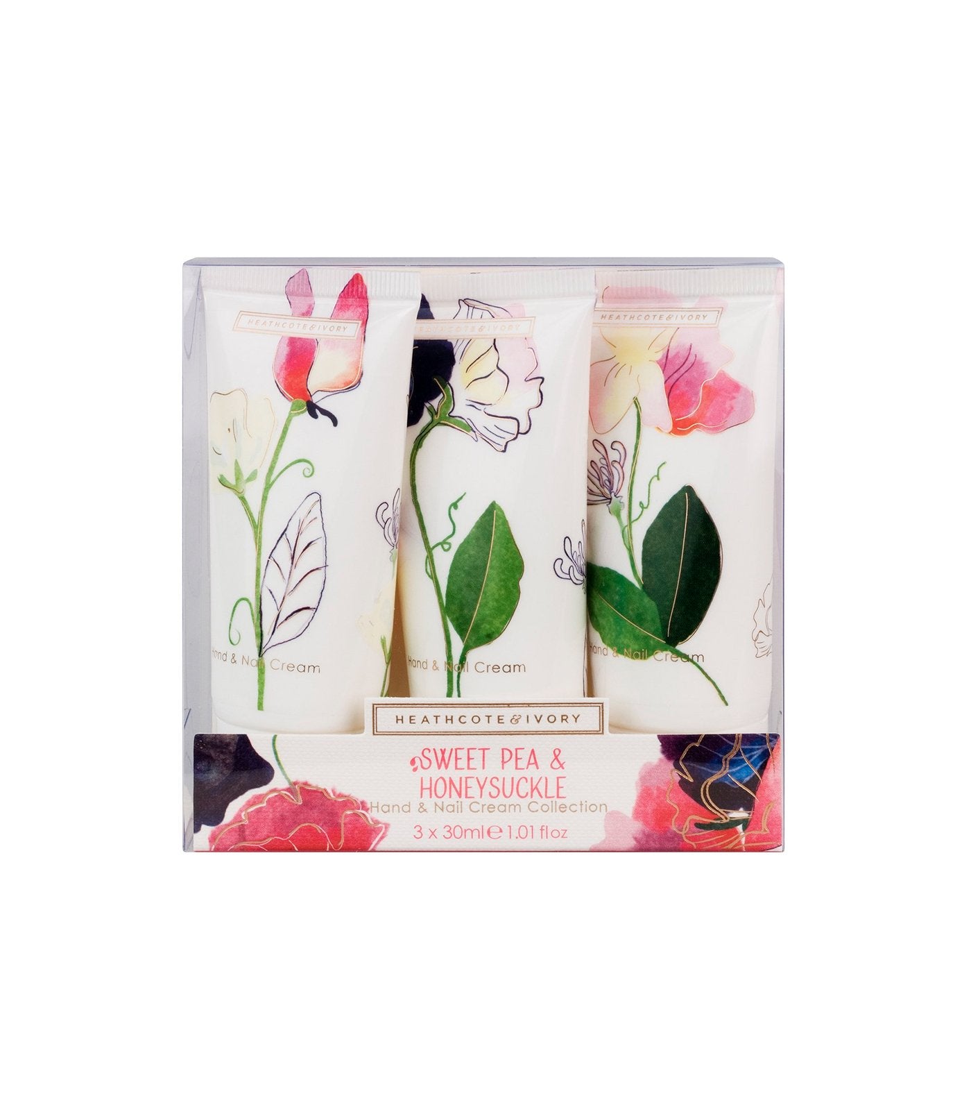 heathcote & ivory sweet pea and honeysuckle soft hands collection