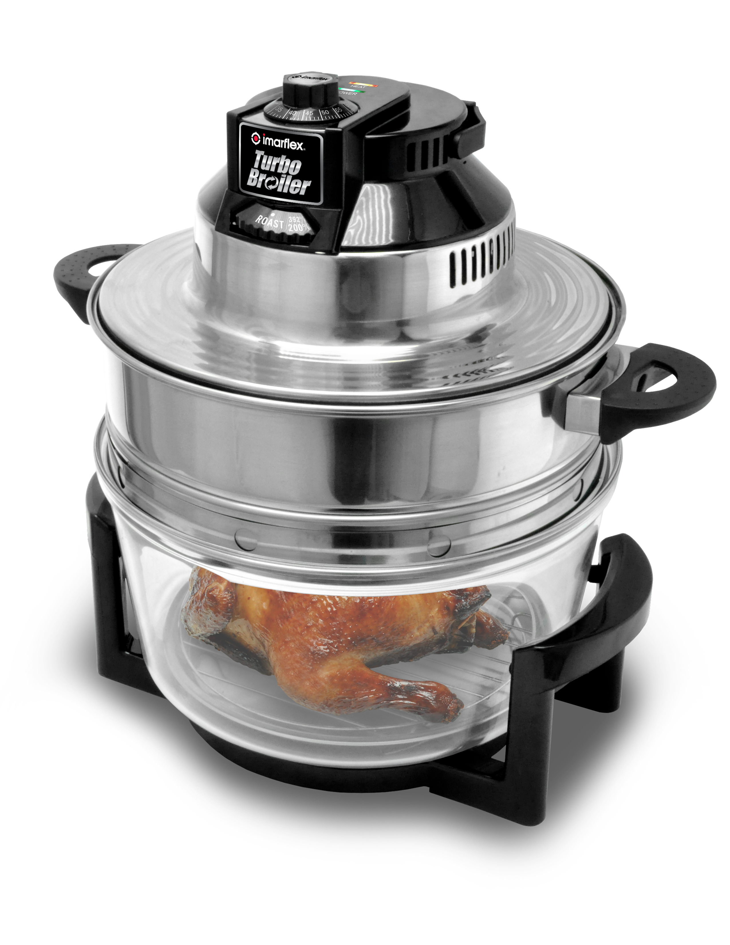 Turbo Broiler With Tempered Glass Pot