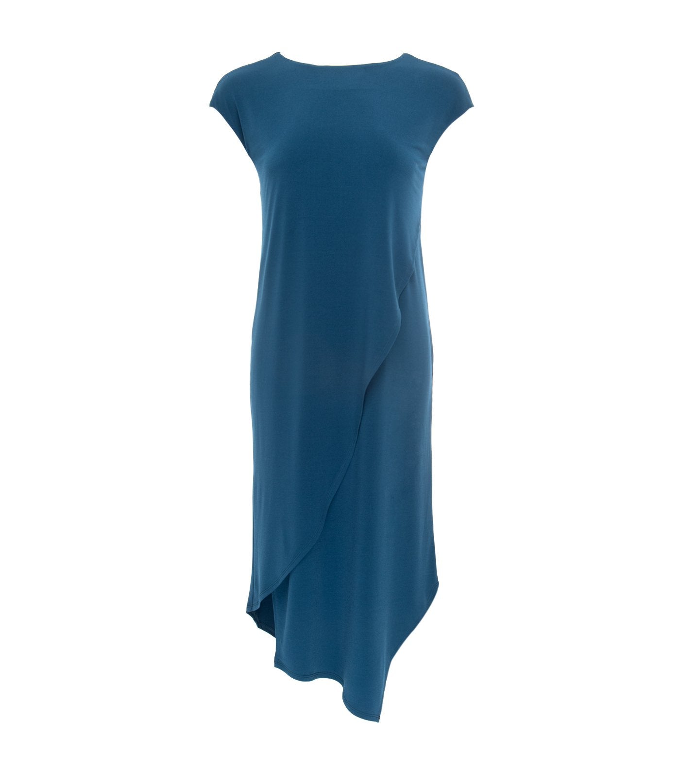 jill by jojie loren daylily asymmetrical dress blue