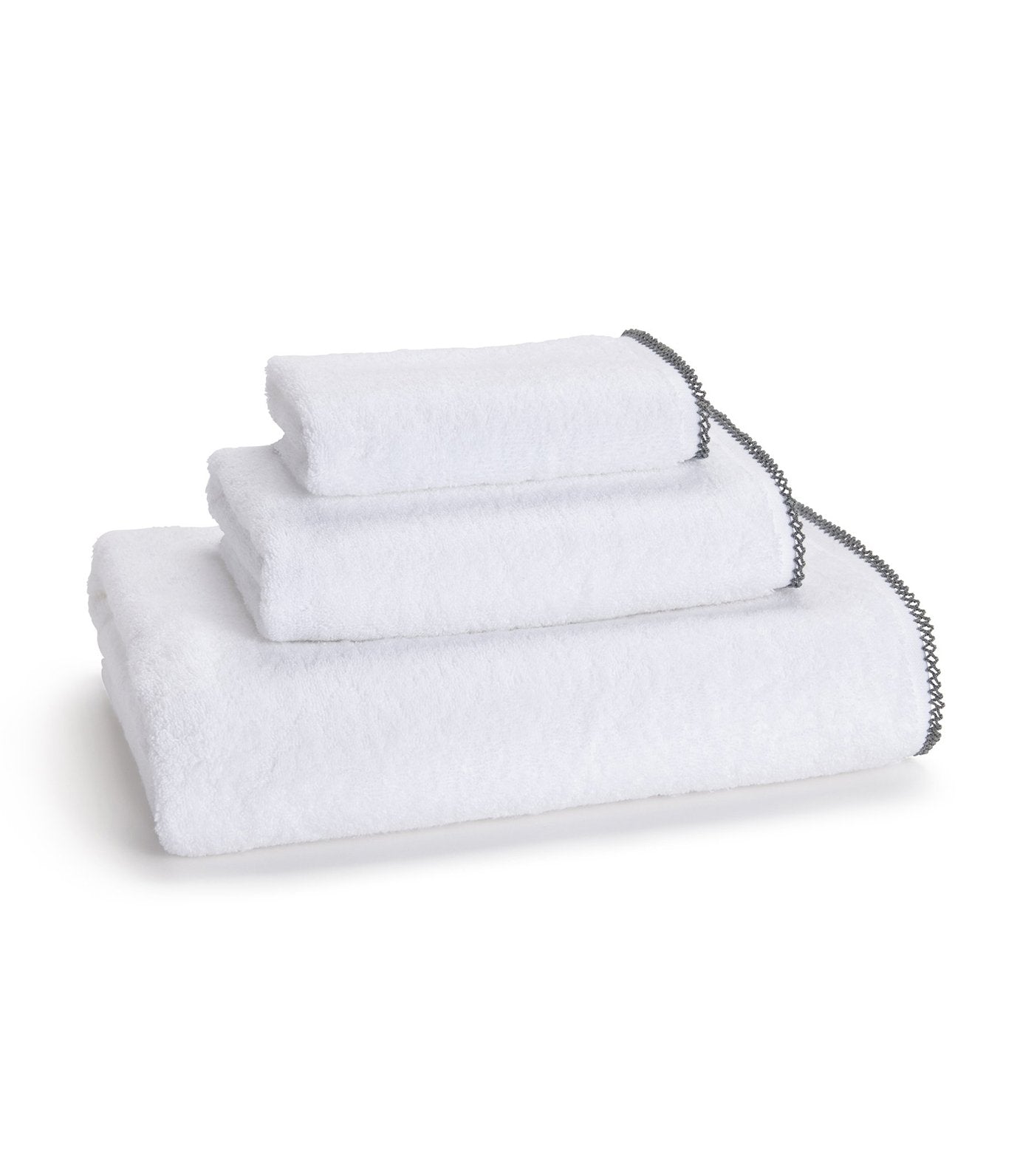 kassatex picot grey hand towel