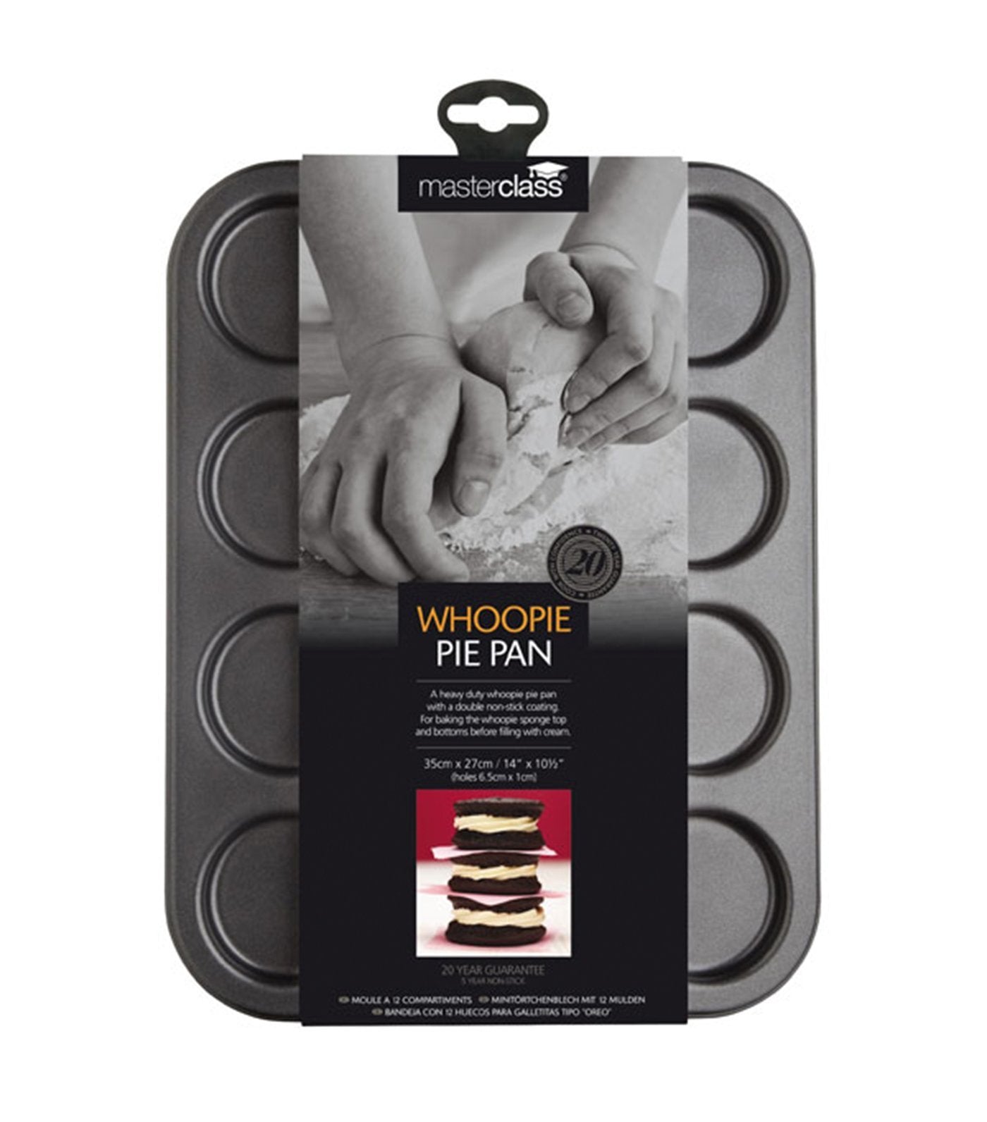 kitchencraft master class non-stick 12 hole whoopie pan