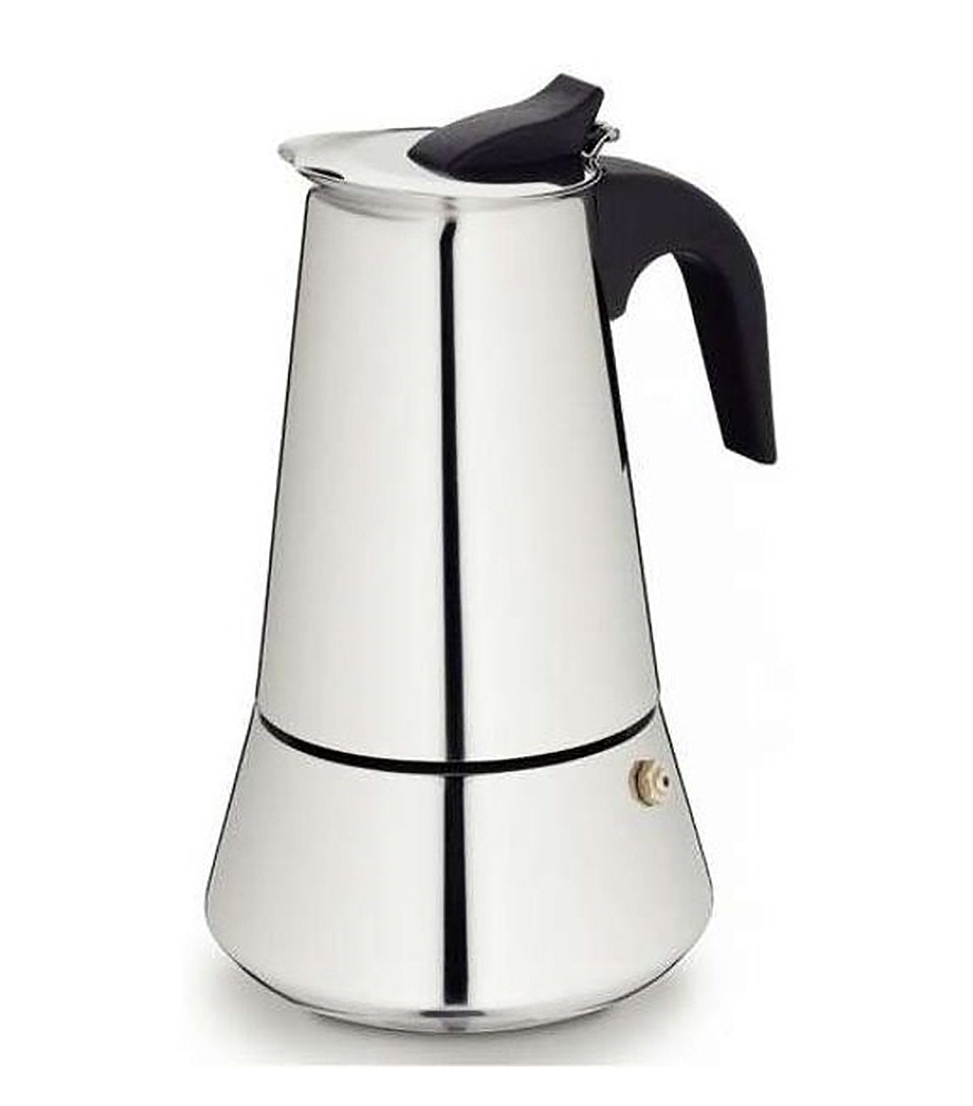 kela bright silver bari six-cup espresso maker