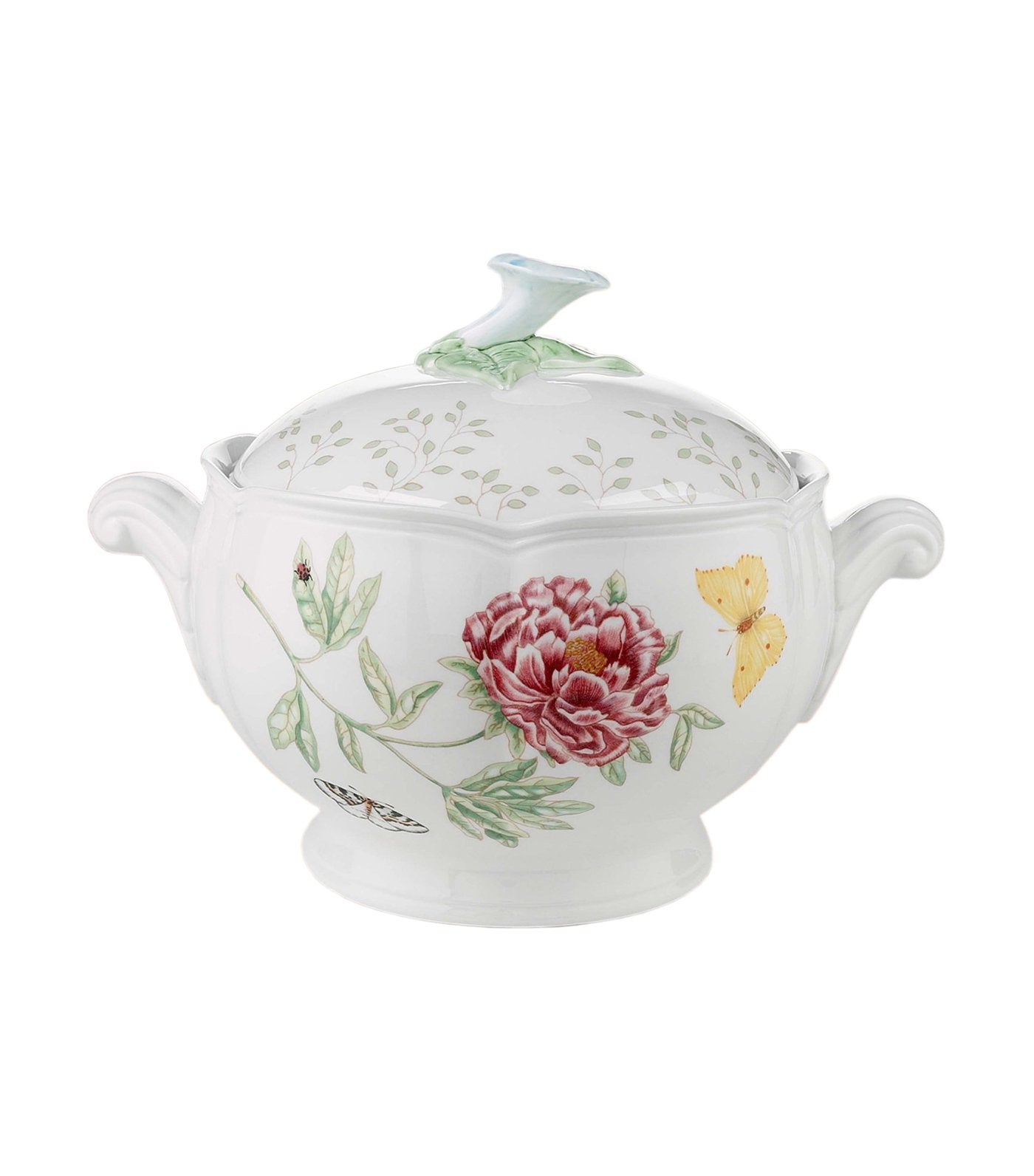 lenox butterfly meadow covered casserole with ceramic lid