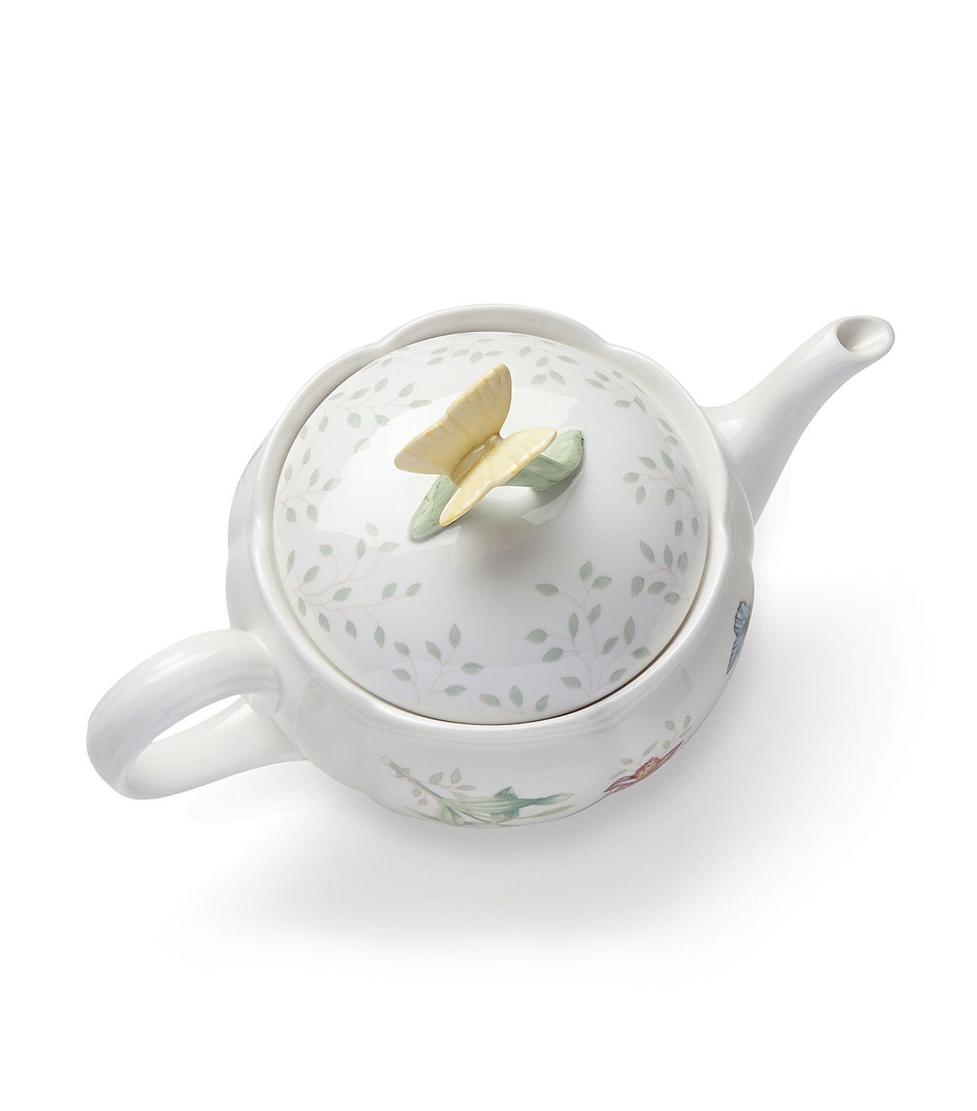 lenox butterfly meadow tea pot with lid