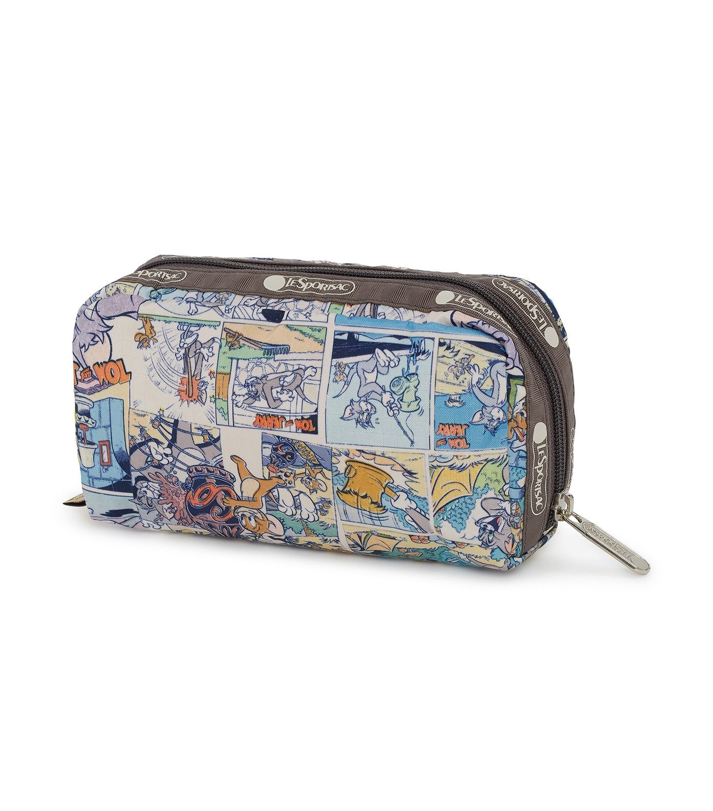 lesportsac x tom and jerry rectangular cosmetic bag comic