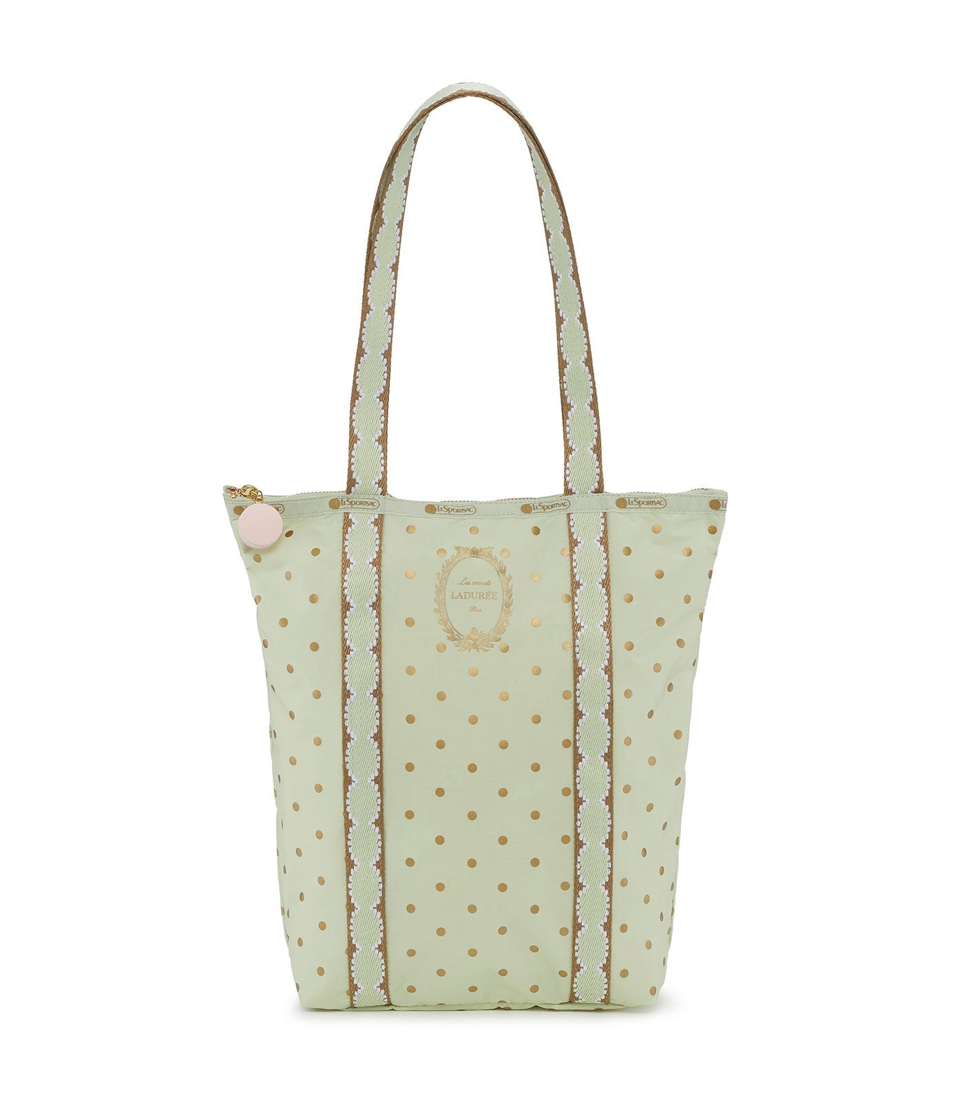 les secrets lesportsac x ladurée abstract daily tote pois pistache