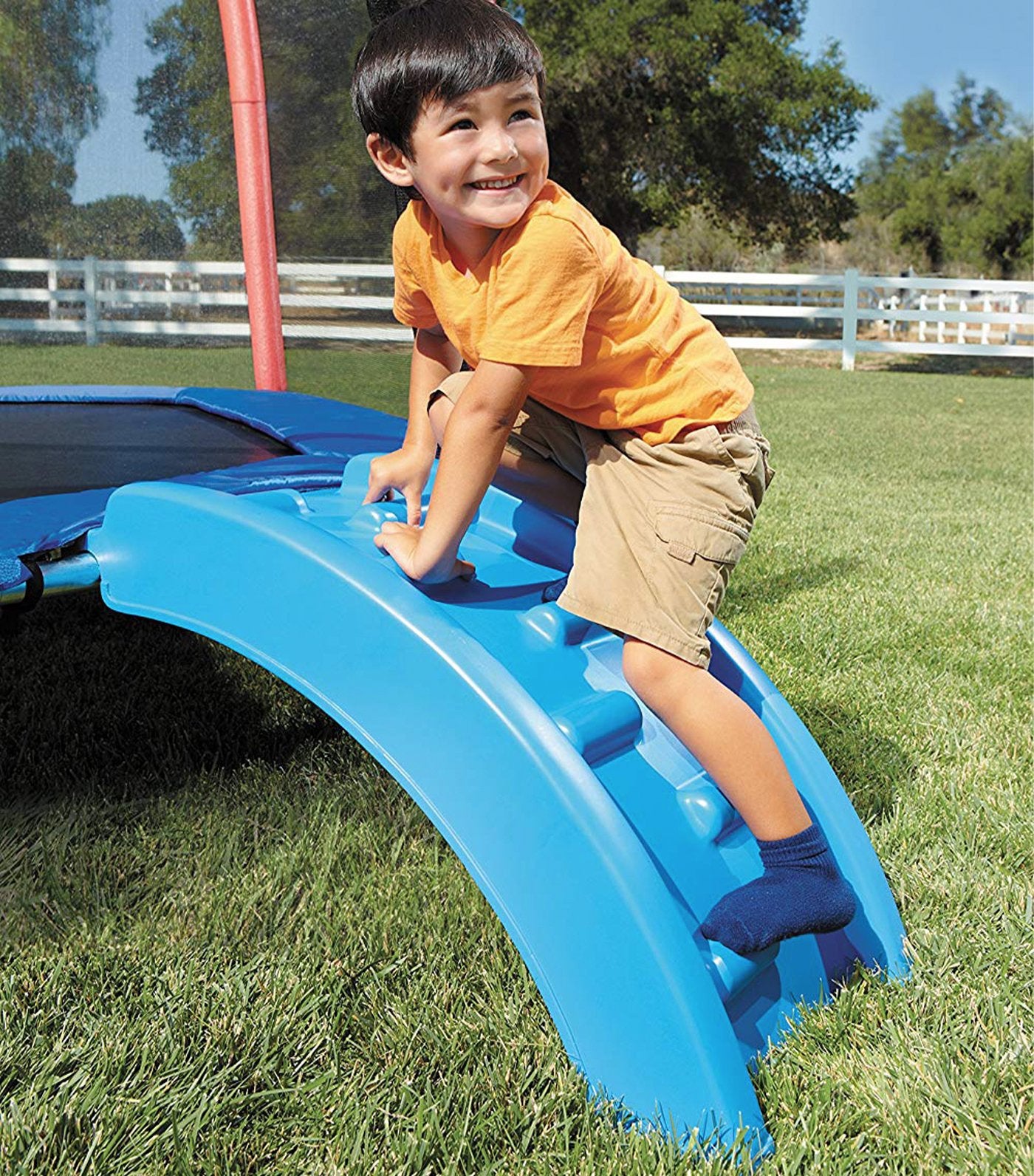 little tikes climb n slide 7 foot trampoline