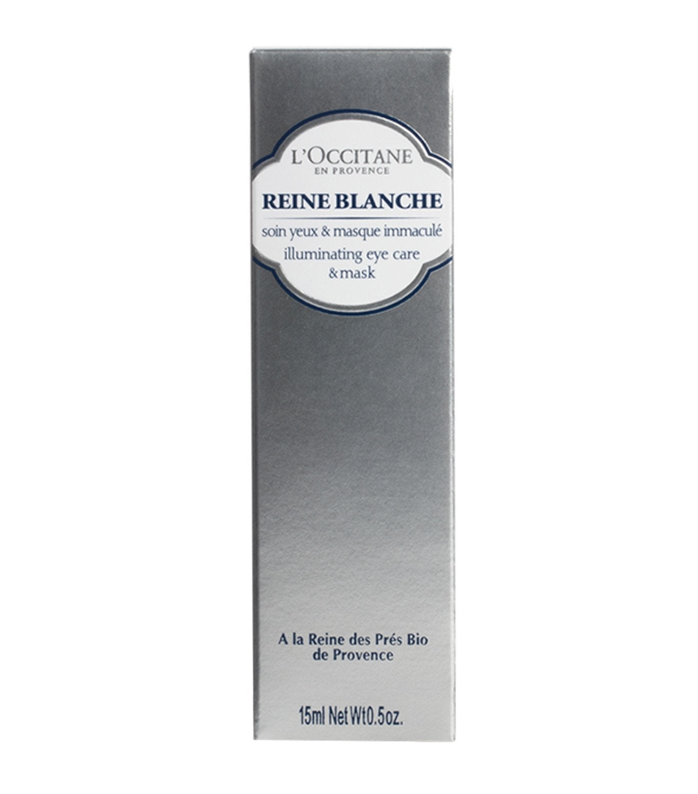 l'occitane reine blanche illuminating eye care and mask