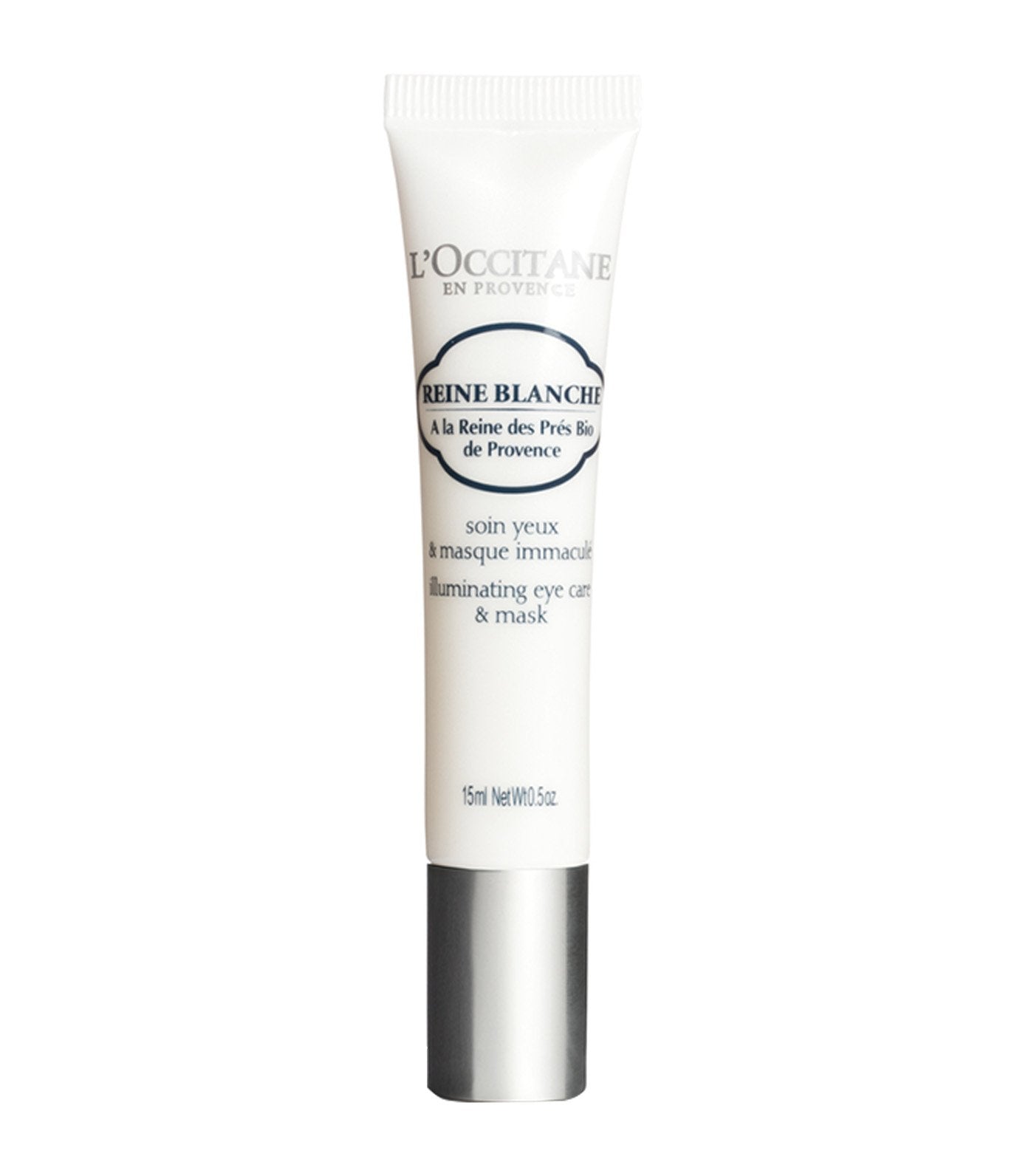 l'occitane reine blanche illuminating eye care and mask