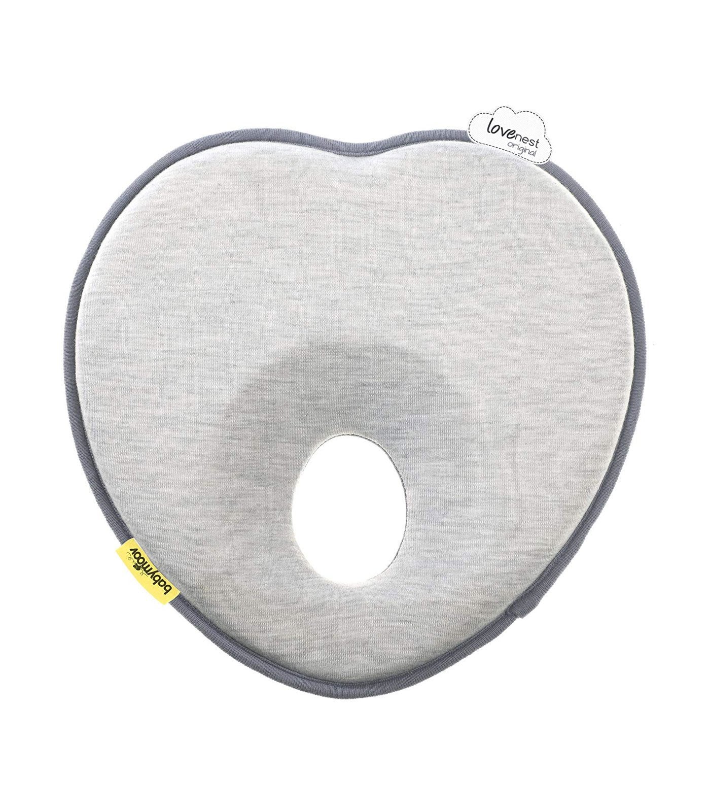 babymoov lovenest baby pillow smokey grey