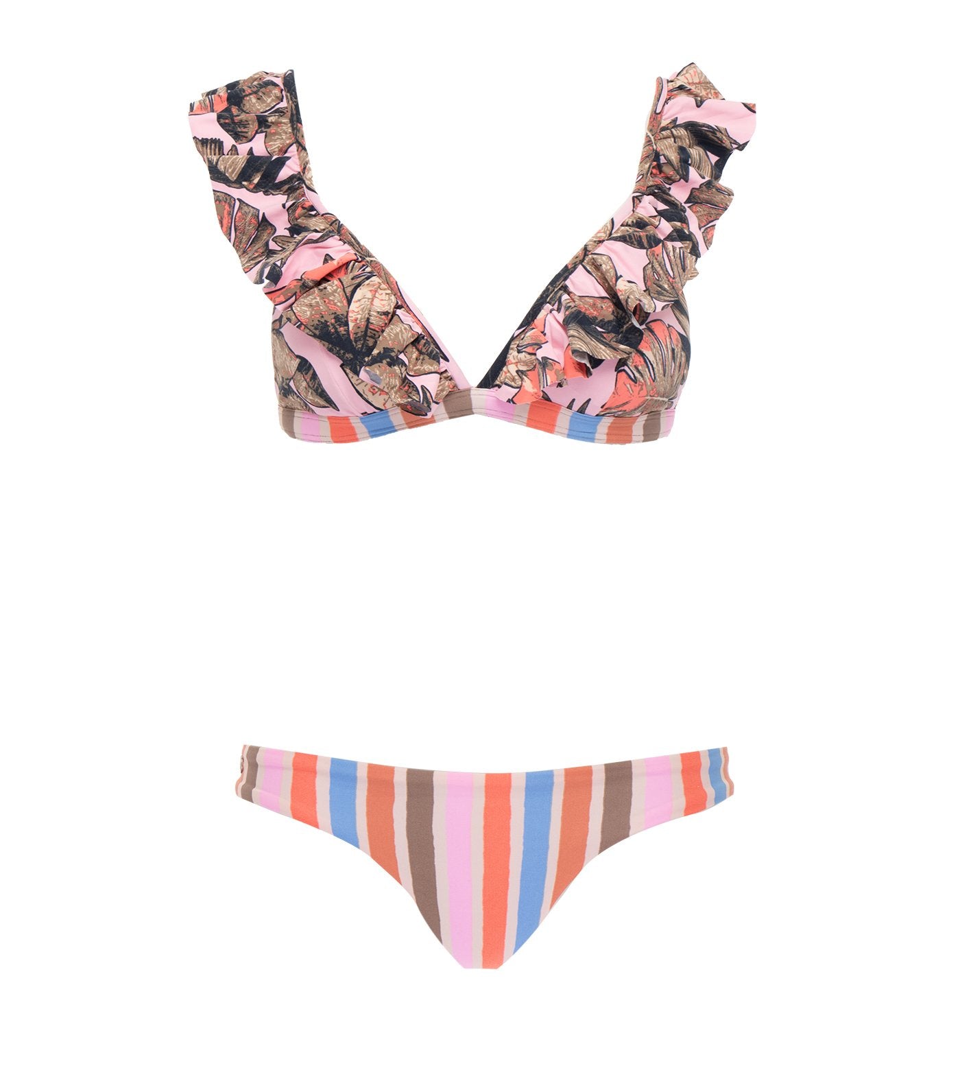 maaji laranja frills bikini set