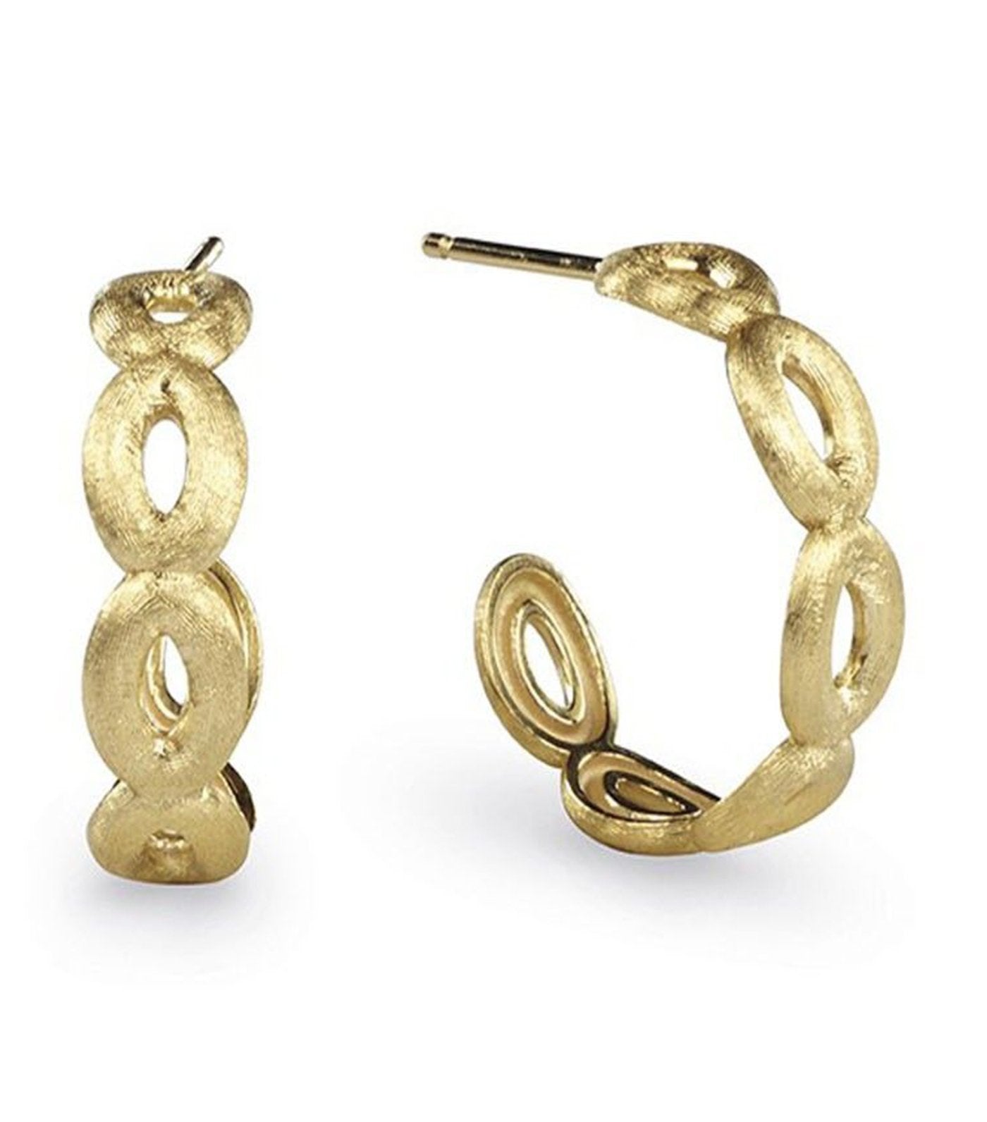 marco bicego yellow gold siviglia hoop earrings