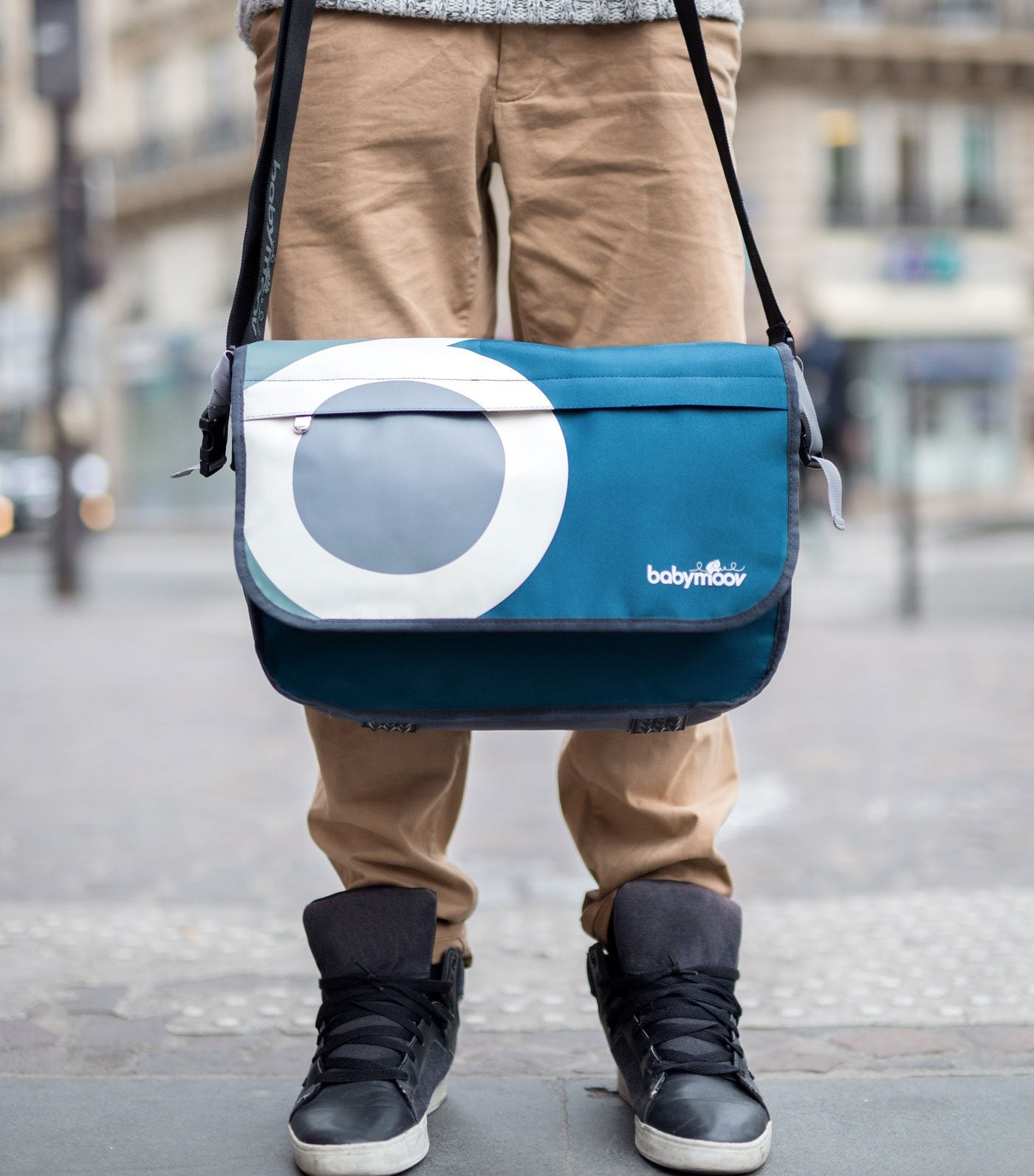 Messenger Diaper Bag - Petrol Blue