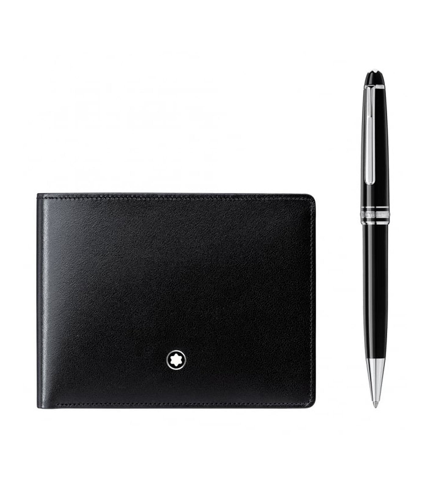 Meisterstück Platinum Classique Ballpoint Pen and Meisterstück Wallet 6cc Set