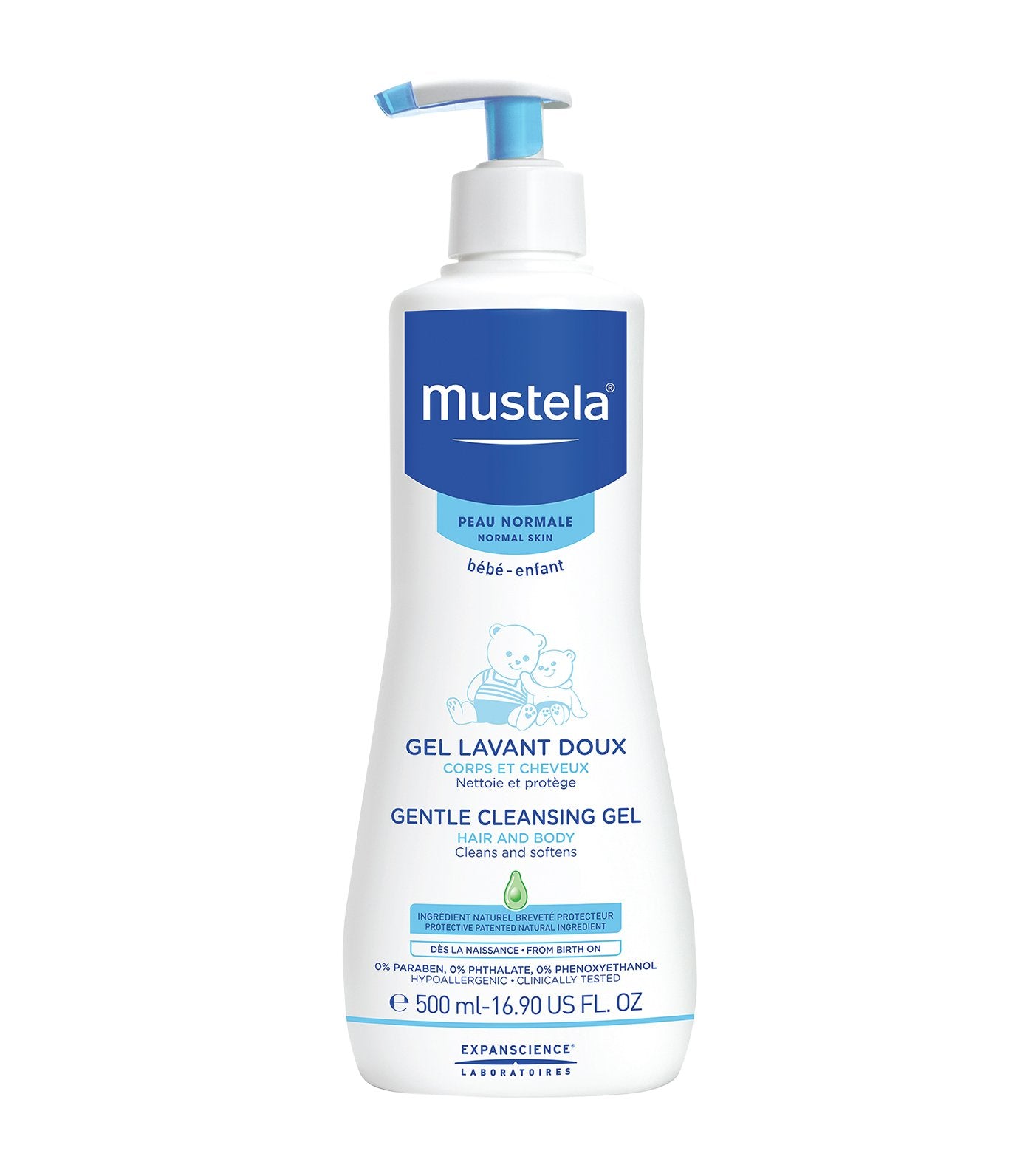 mustela gentle cleansing gel 500ml