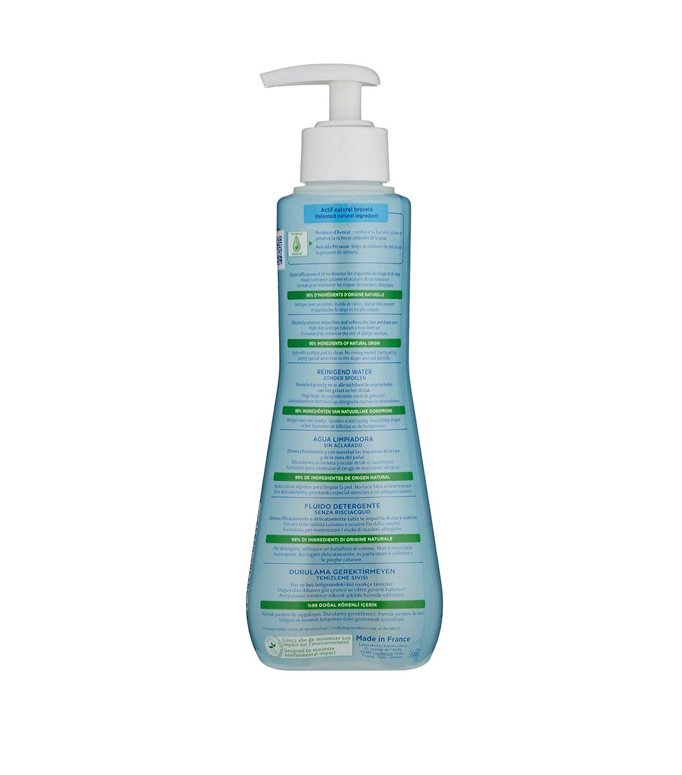 mustela no rinse cleansing water 300ml
