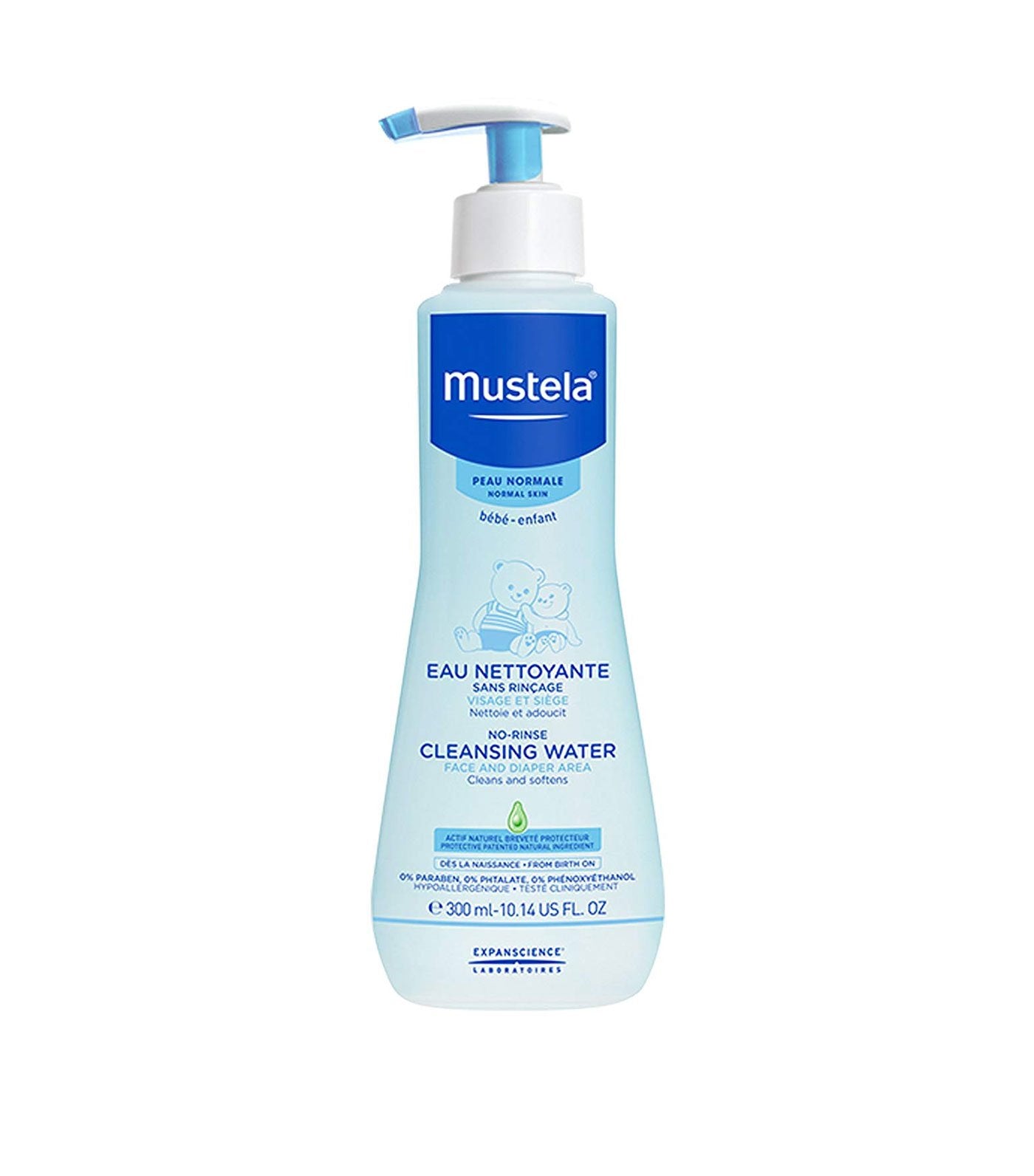 mustela no rinse cleansing water 300ml