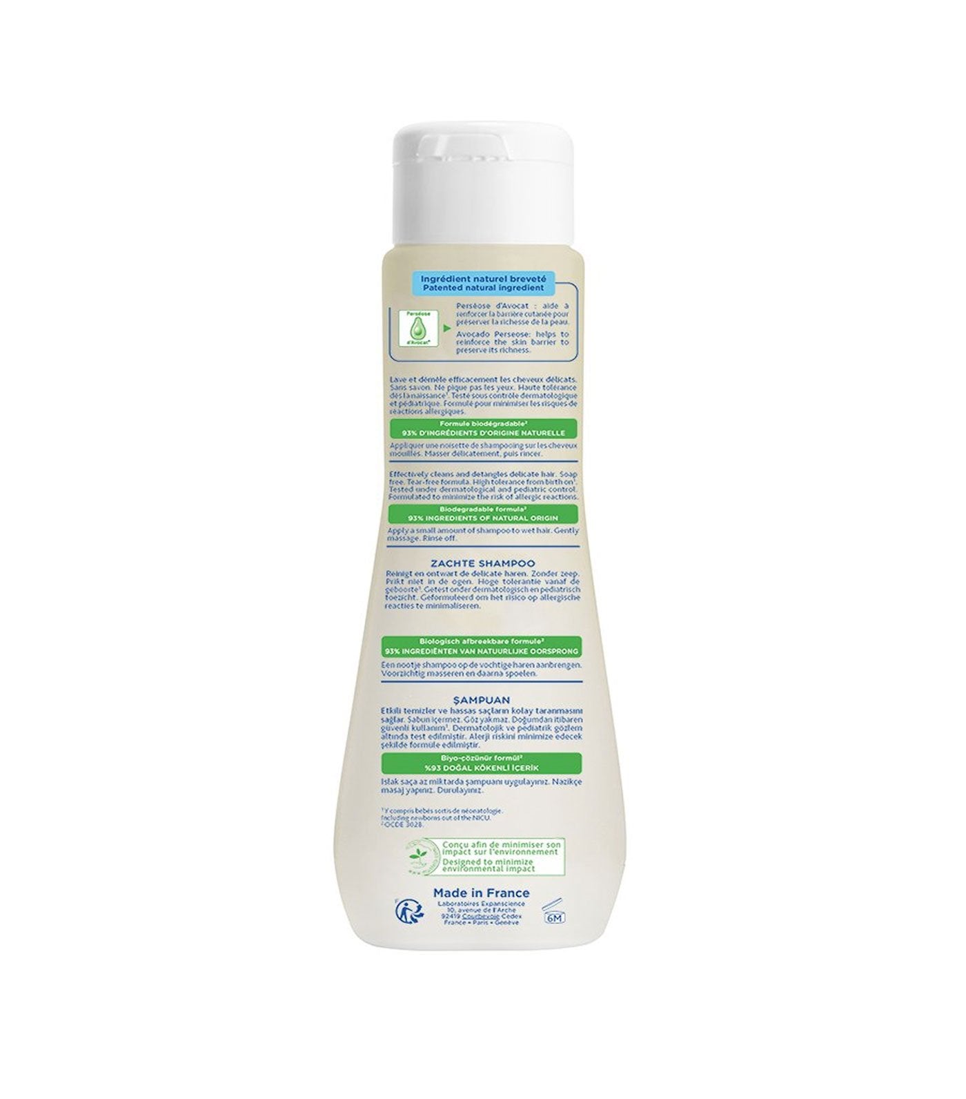 mustela gentle shampoo 500ml