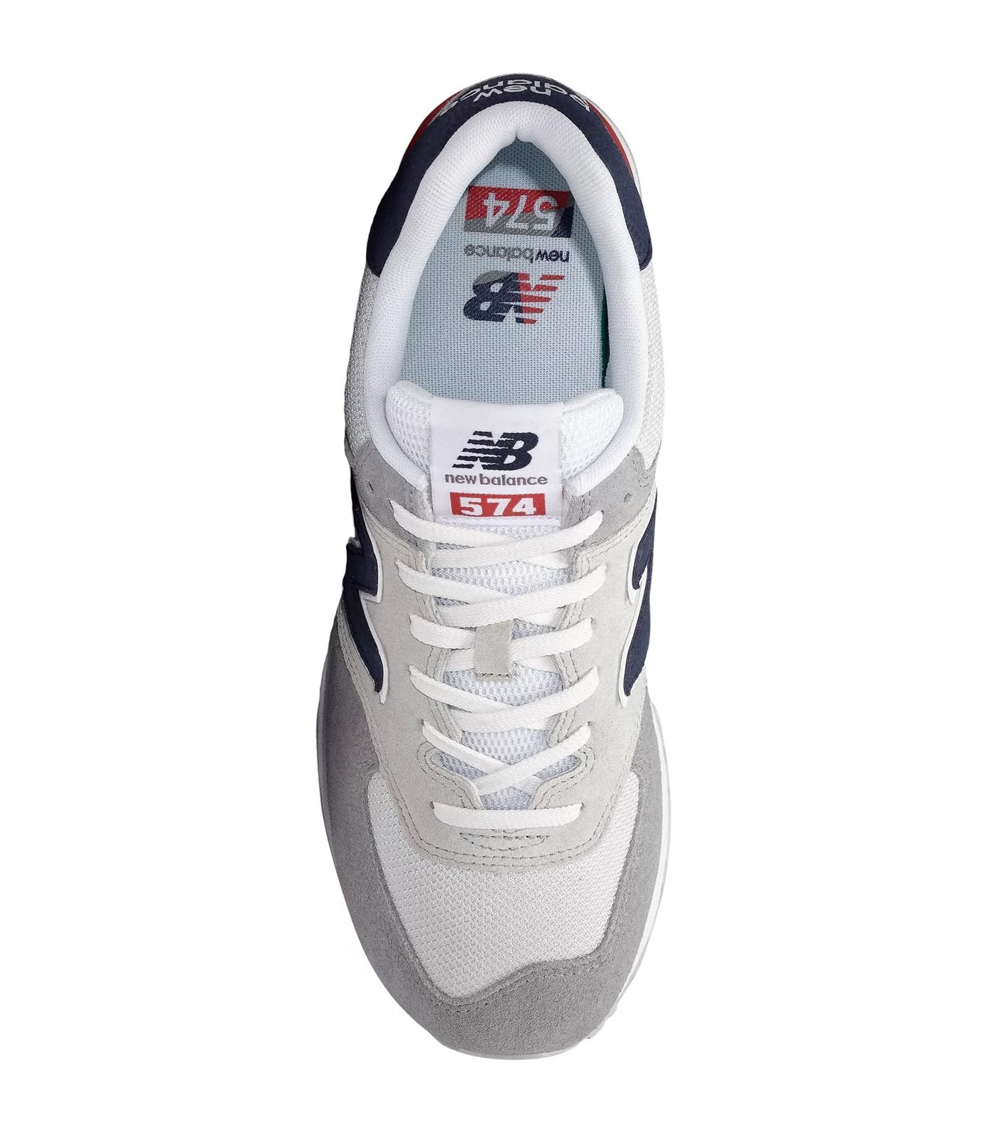 new balance 574 marbled street sneakers nimbus cloud with team red