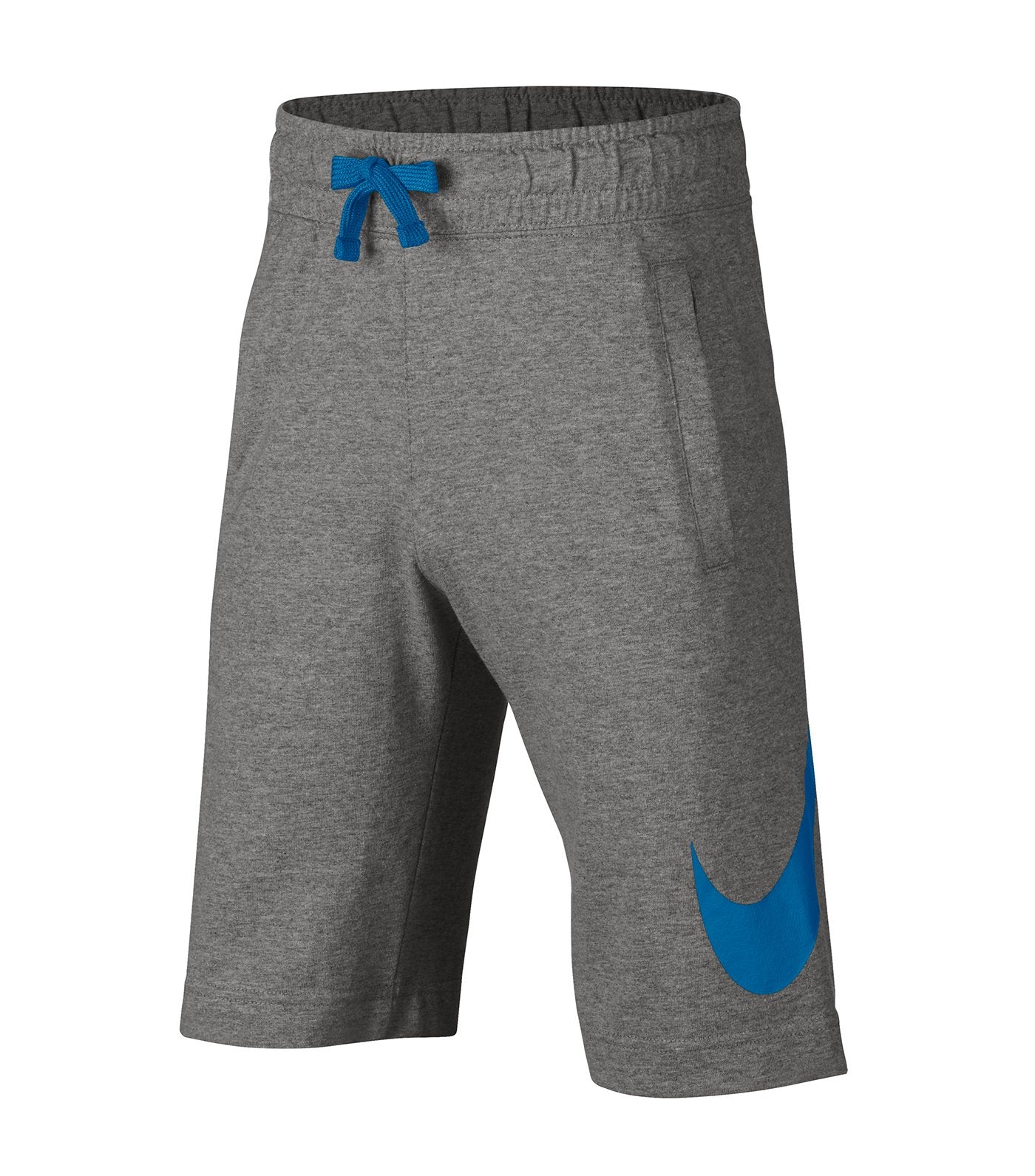 nike youth boys nsw jersey shorts hbr gray