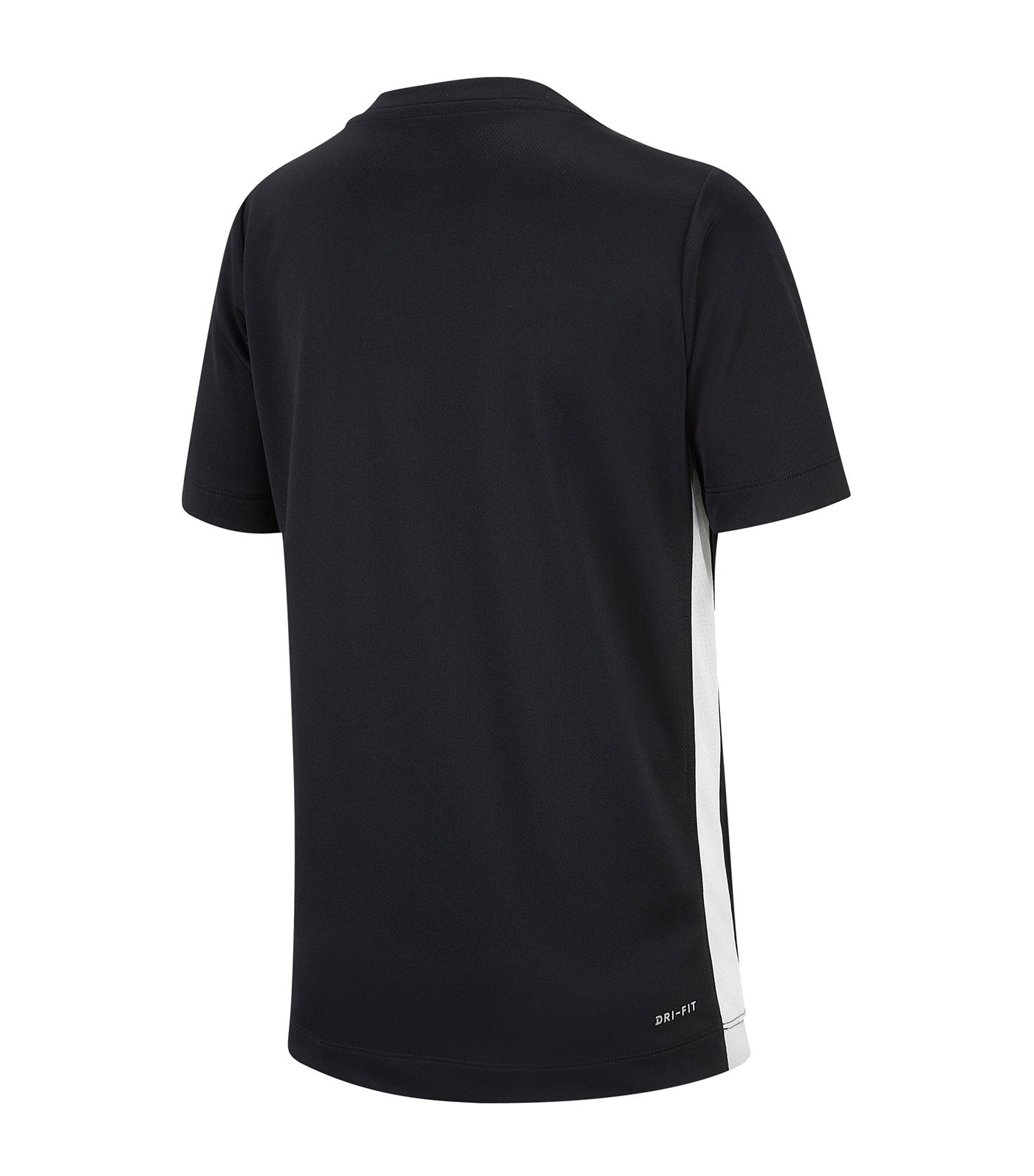 nike youth boys dry top short sleeves trophy black and white