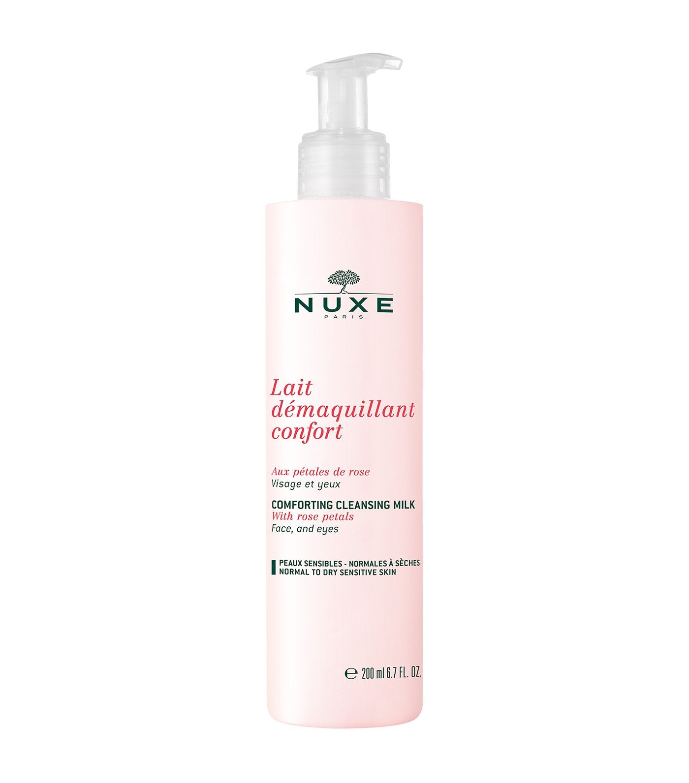 nuxe rose petal comforting cleansing milk