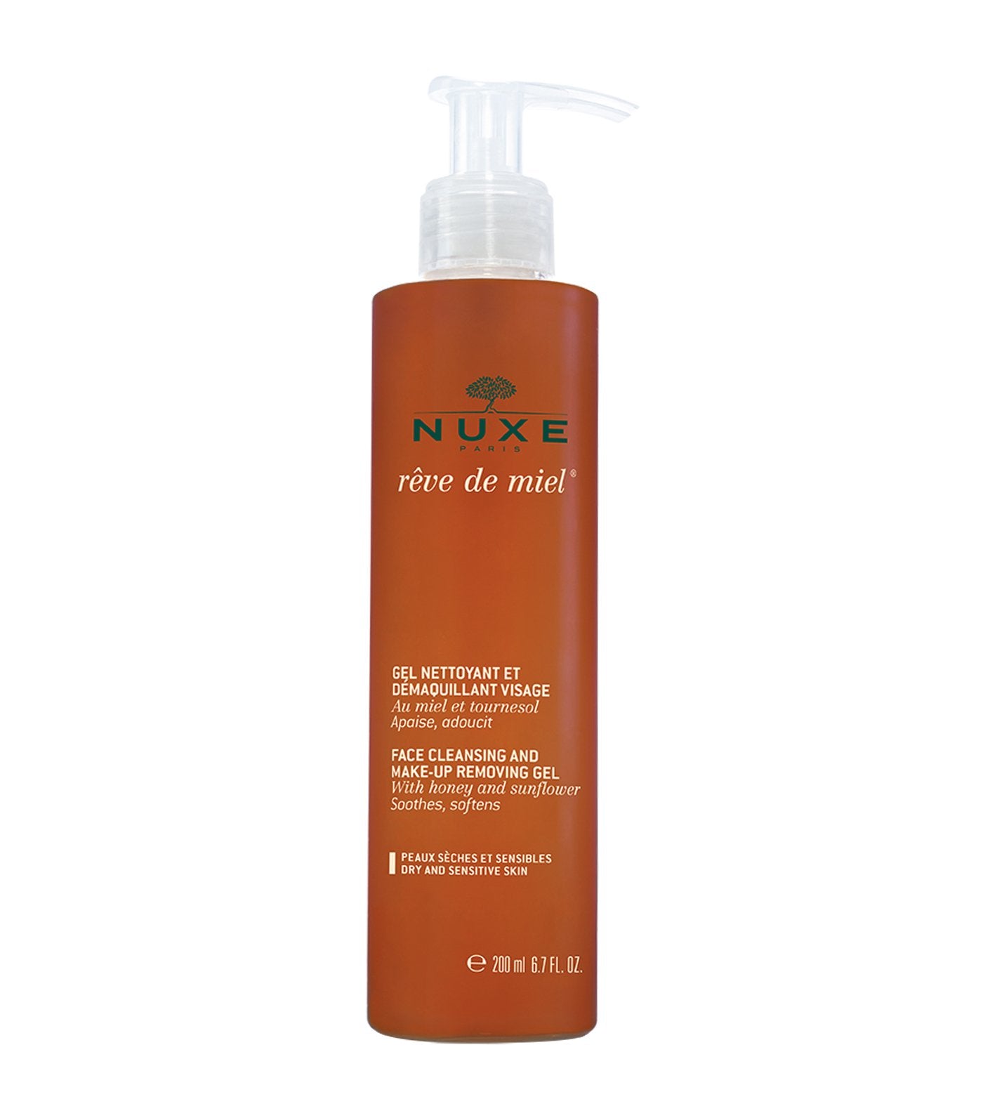 nuxe reve de miel® face and make-up removing gel