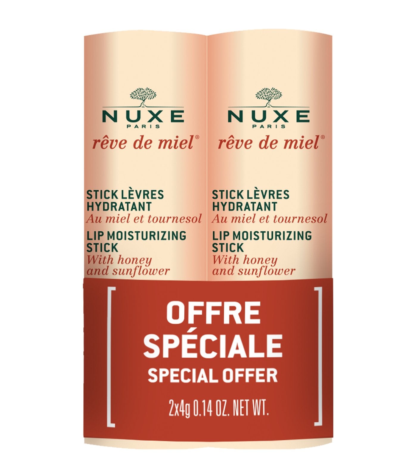 nuxe rêve de miel® lipstick duo