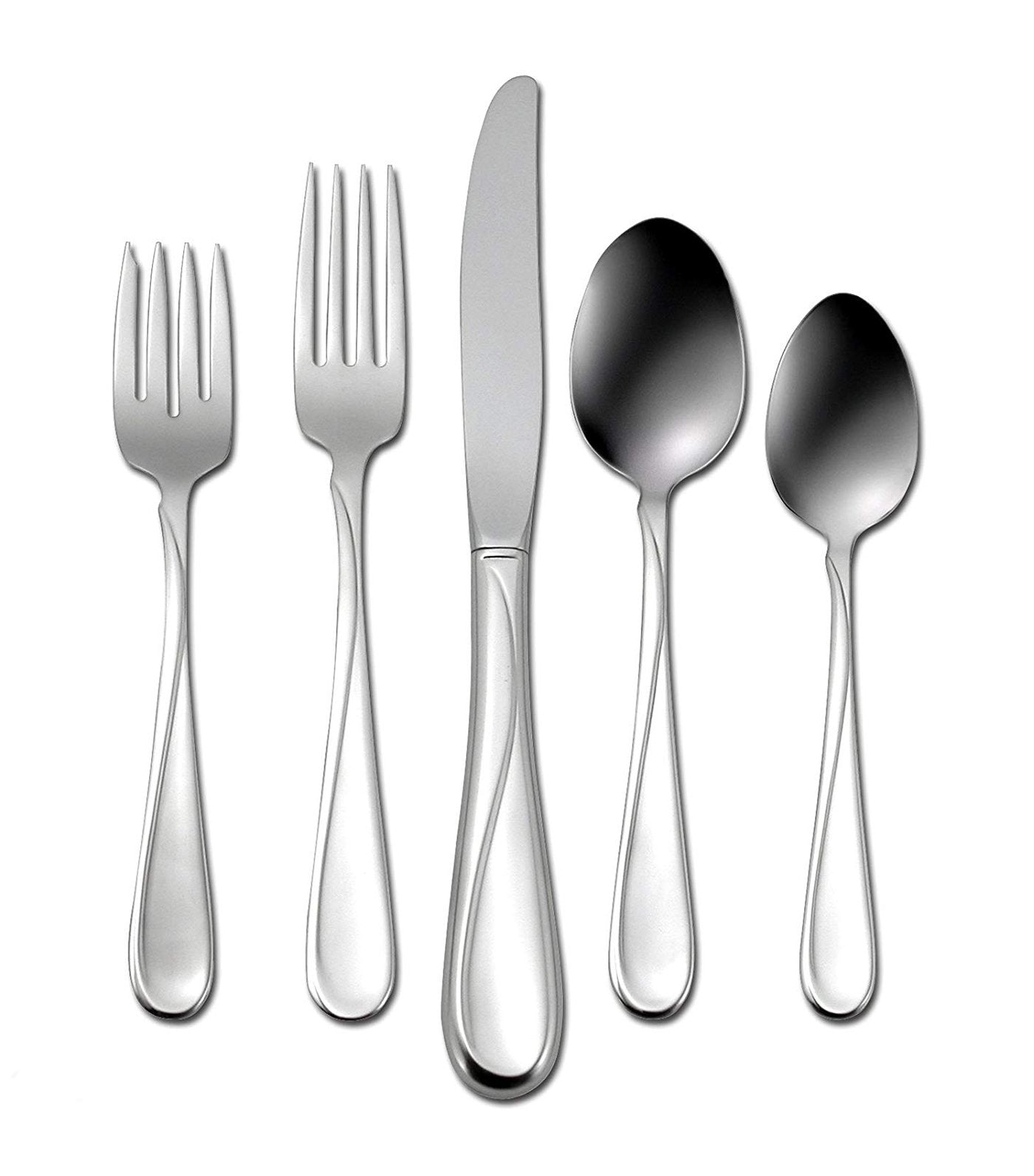 oneida madison avenue 45-piece casual flatware set, service for eight