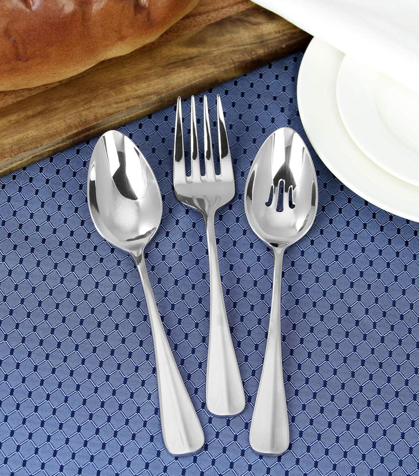 oneida mooncrest 45-piece flatware set, service for eight