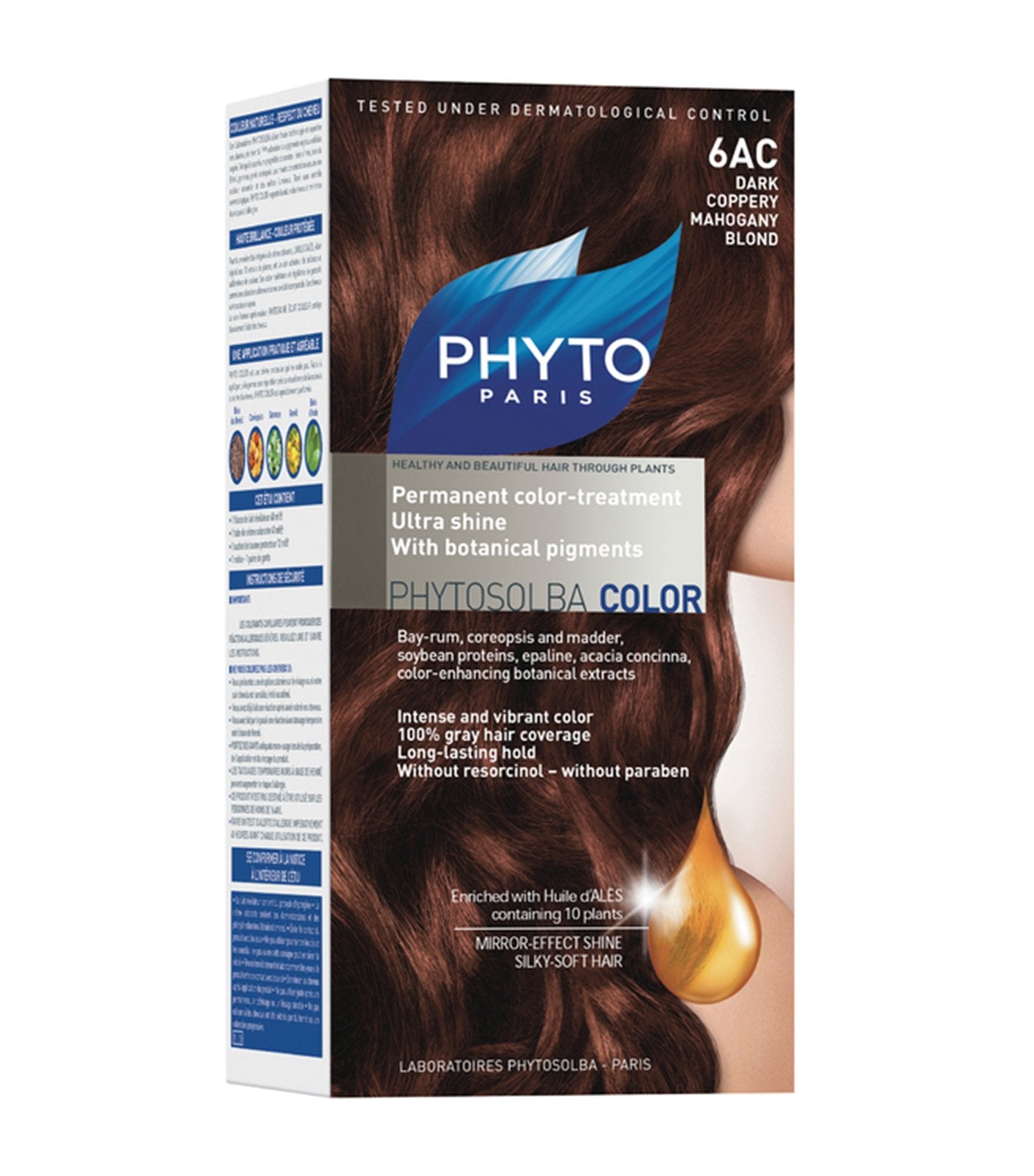 phyto paris phyto color 6ac dark coppery mahogany