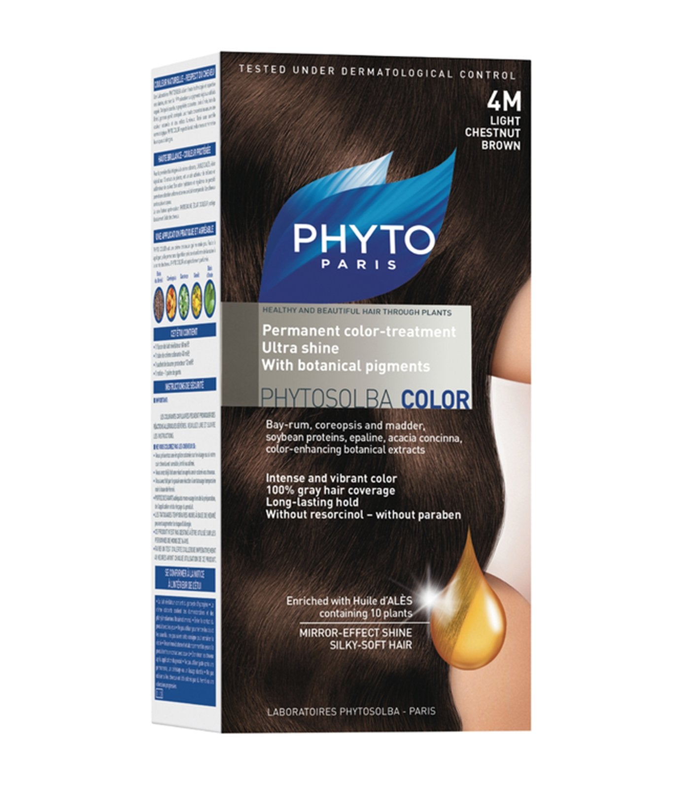 phyto color 4m light chestnut brown