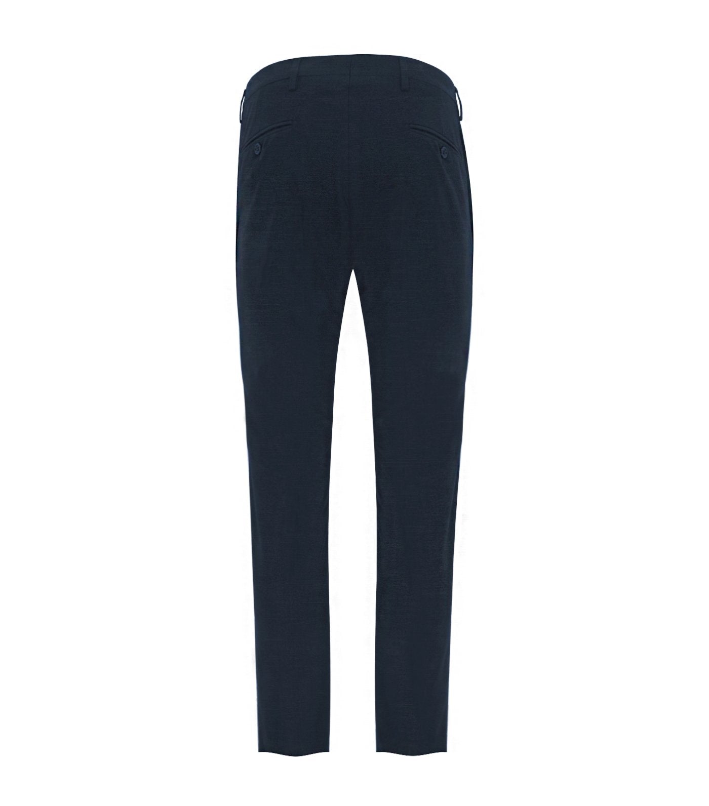 ricardo preto cato navy birdseye flat-front pants