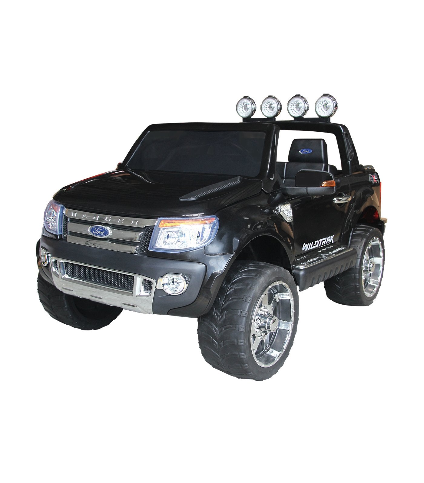 off-road black ford ranger with eva tire