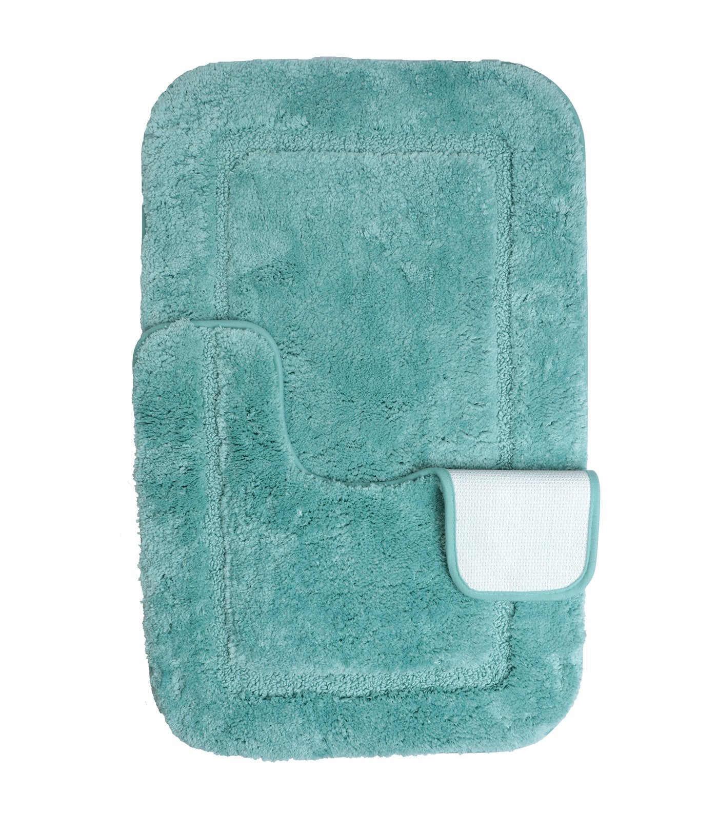 rustan's home bath mat center set aqua