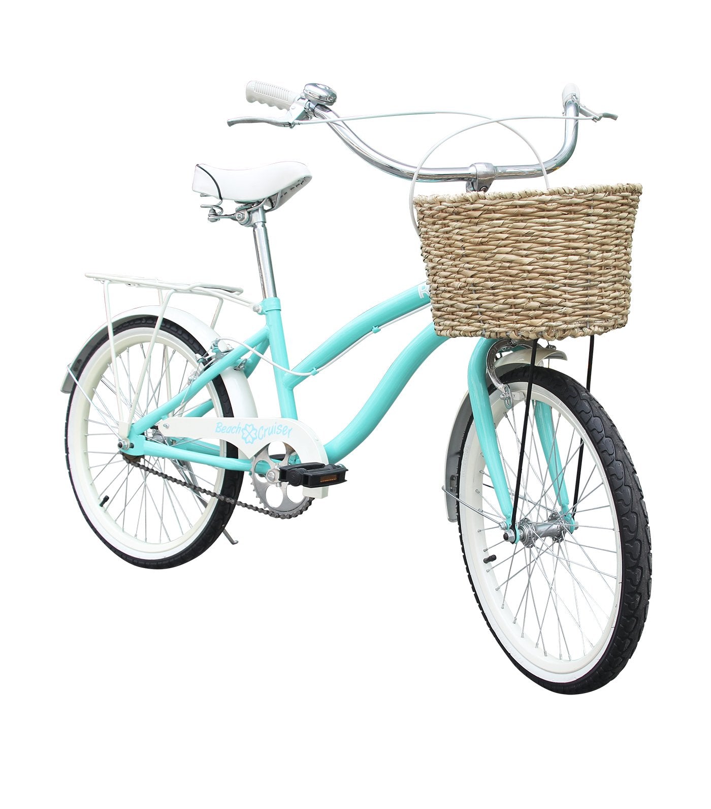 rux beach cruiser bike 20 green