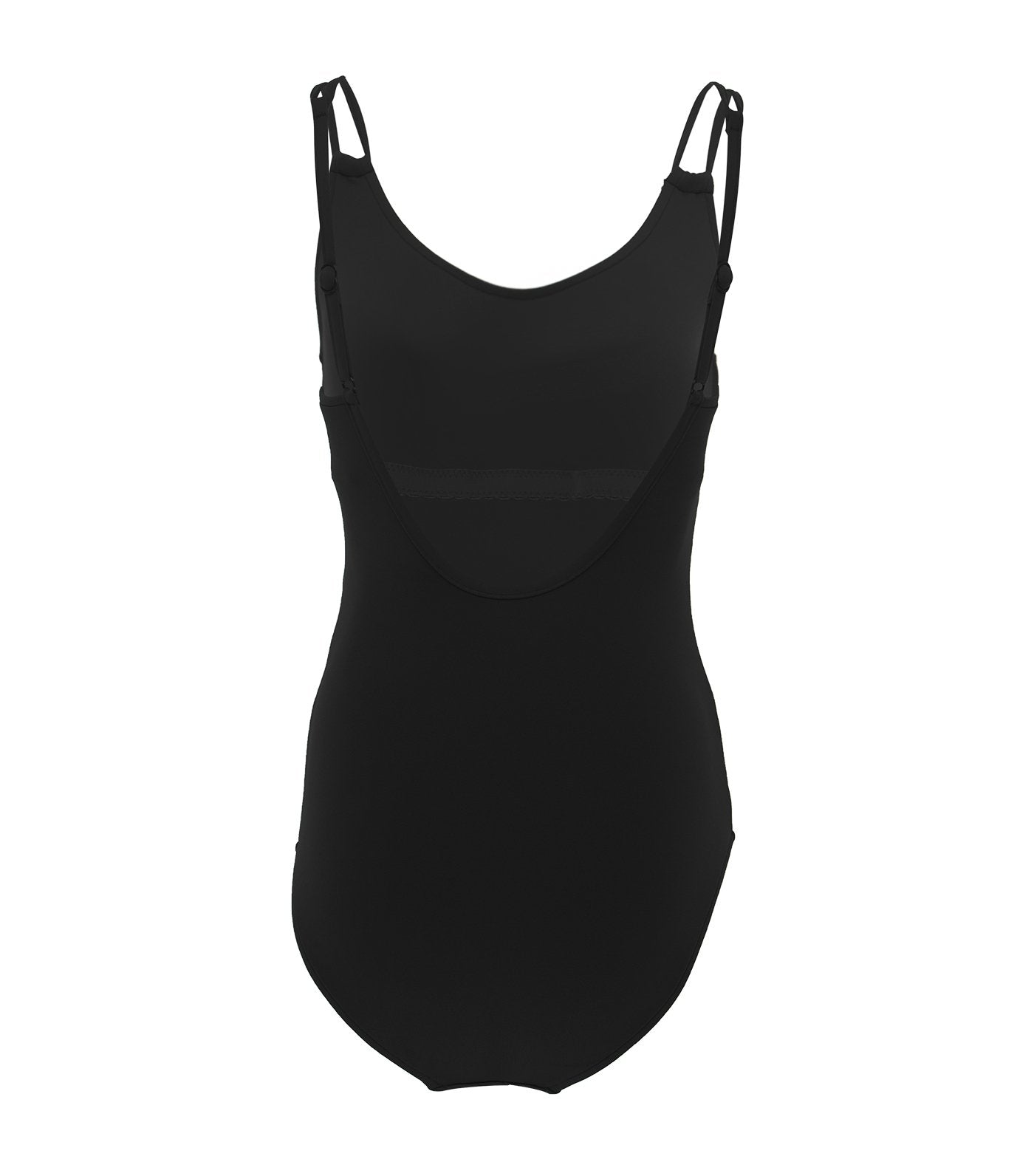 seafolly black double strap maillot